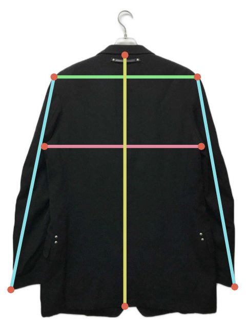 美品 ギャングスター期⭐️ヨウジヤマモトプールオム テーラードジャケット ギャバ 中古・古着通販】Yohji Yamamoto pour homme (ヨウジヤマモト