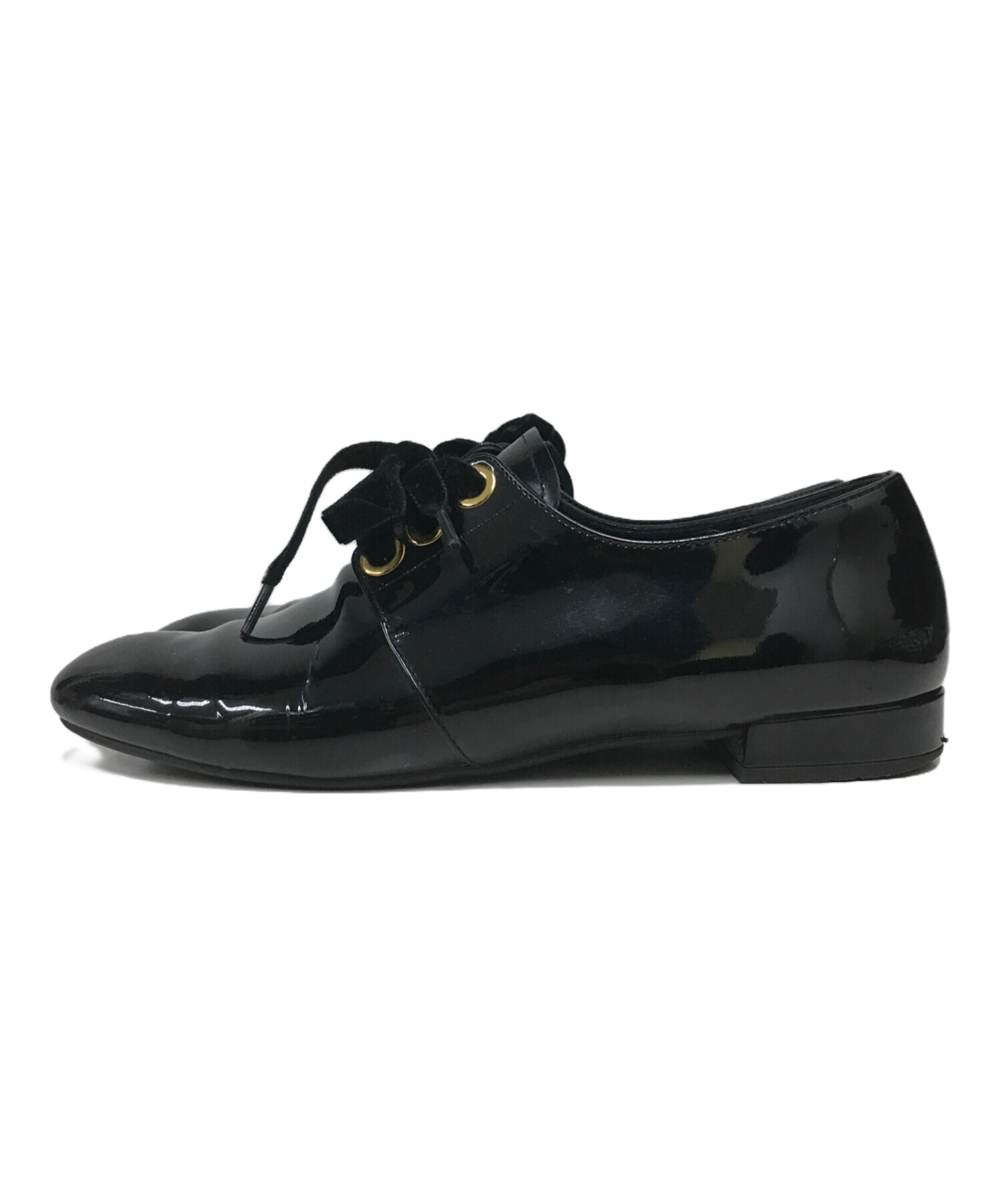 中古・古着通販】PRADA (プラダ) エナメルシューズ ブラック サイズ 