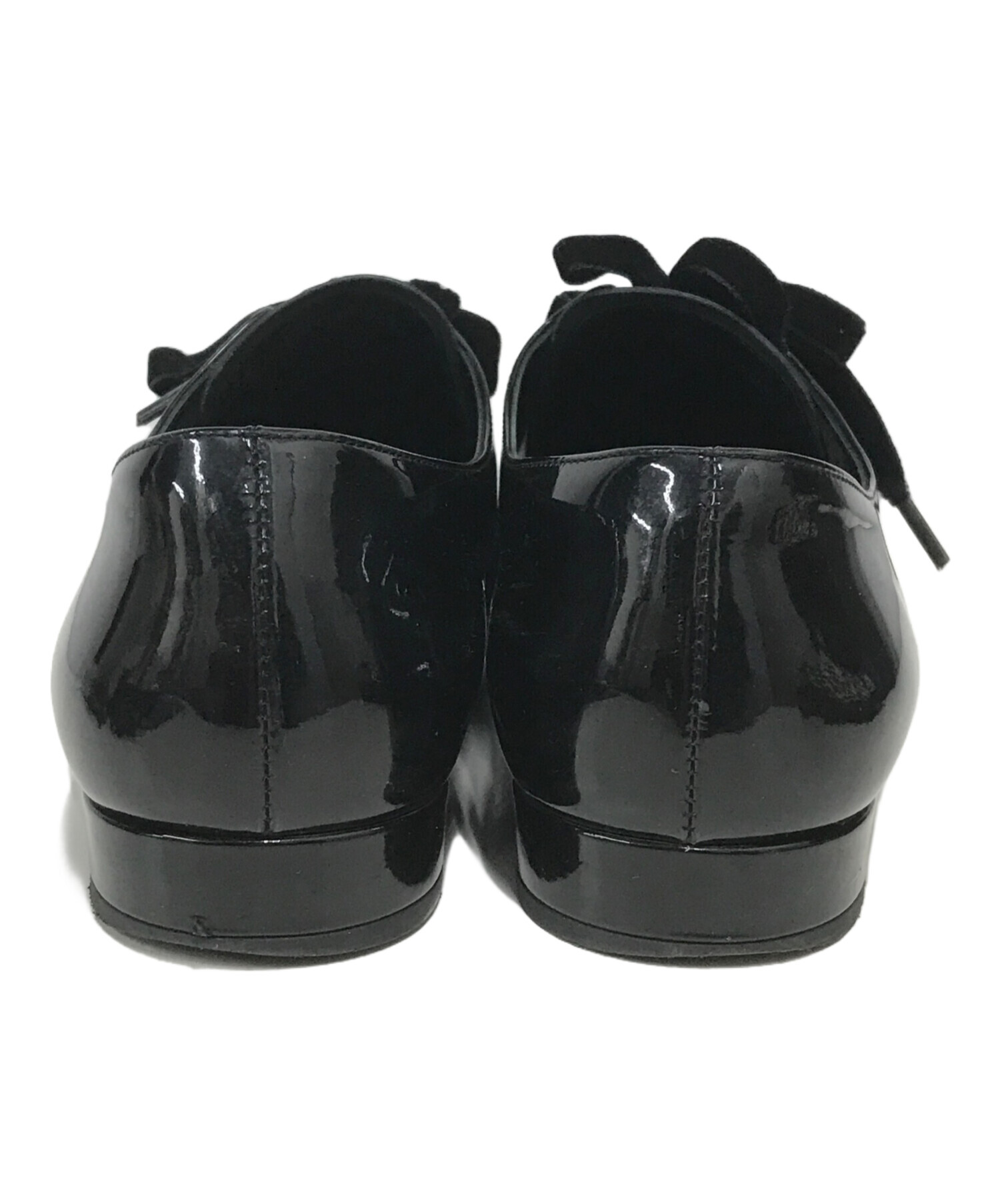 中古・古着通販】PRADA (プラダ) エナメルシューズ ブラック サイズ 