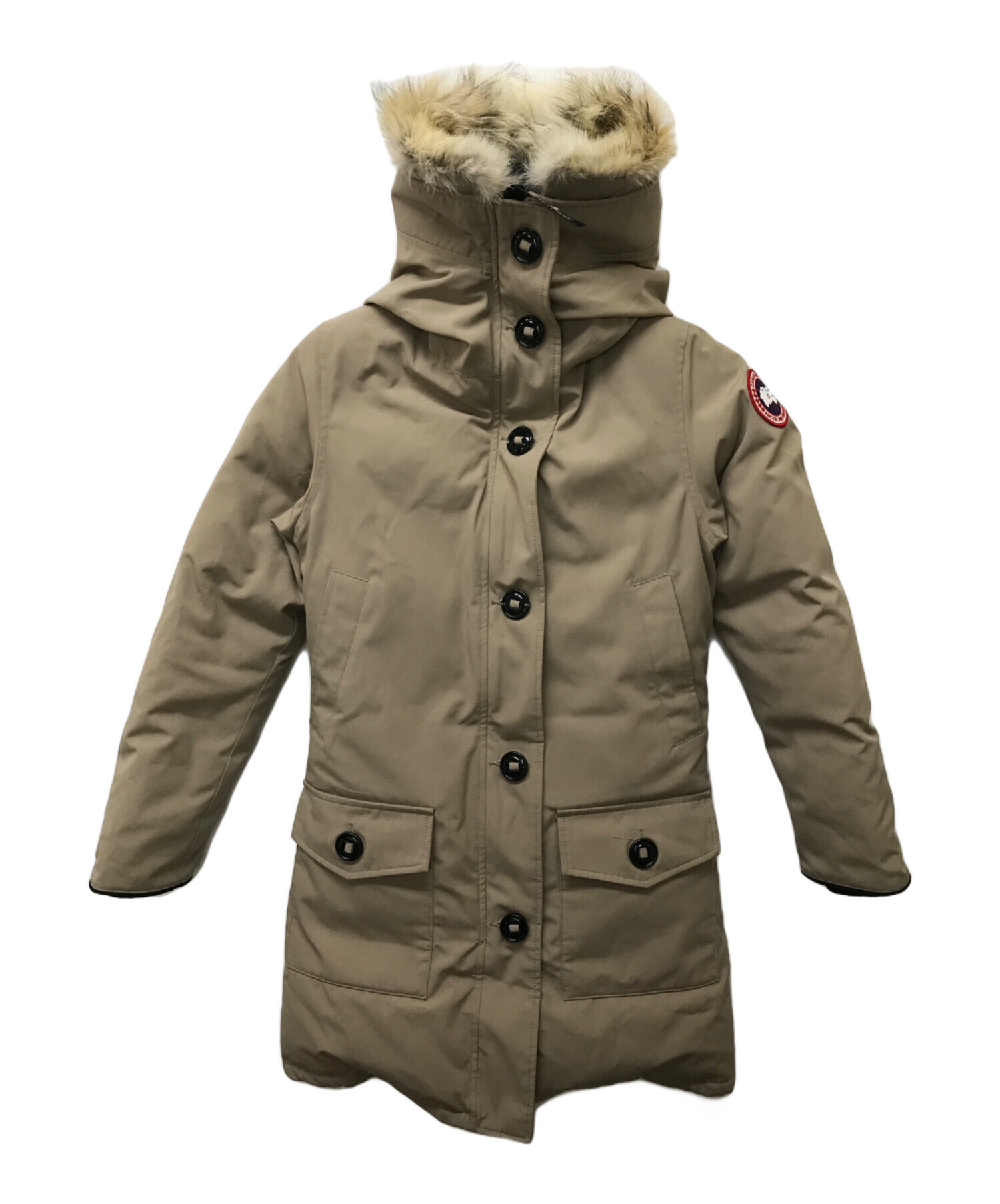 極美品 カナダグース ダウンコート ブロンテパーカー 2603JL ベージュ S CANADA GOOSE（カナダグース） 2603JL BRONTE PARKA ブロンテパーカ