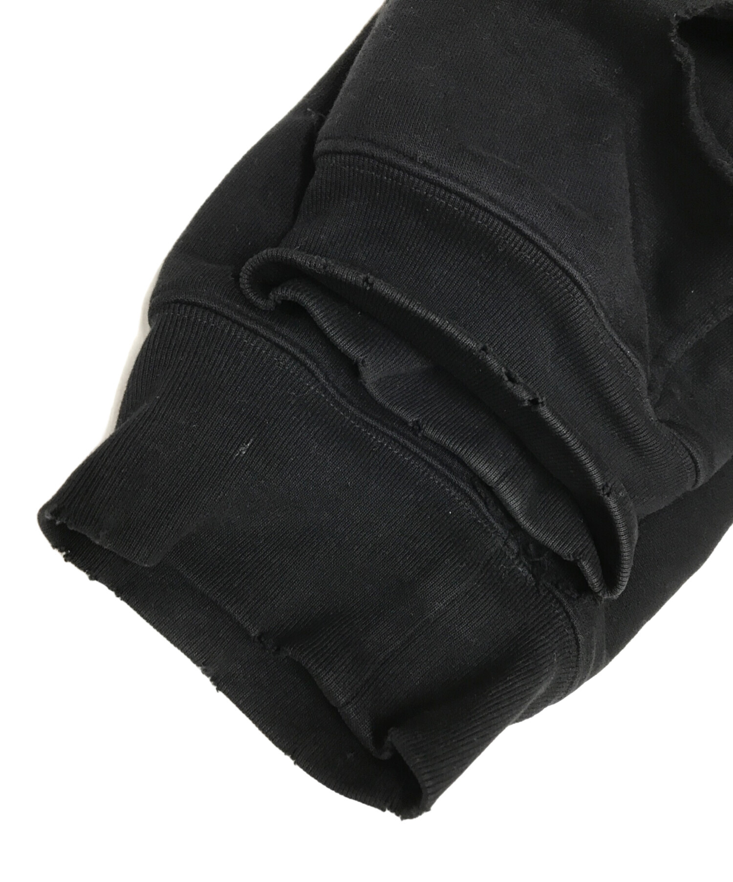 BALENCIAGA UNIFIT ターコイズ デストロイパーカー BALENCIAGA(バレンシアガ) 21SS Caps Destroyed Hoodie デストロイ加工