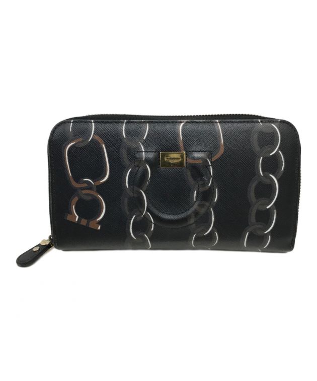 Salvatore Ferragamo ガンチーニ エンボス ウォレット 美品 中古・古着通販】Salvatore Ferragamo (サルヴァトーレ フェラガモ