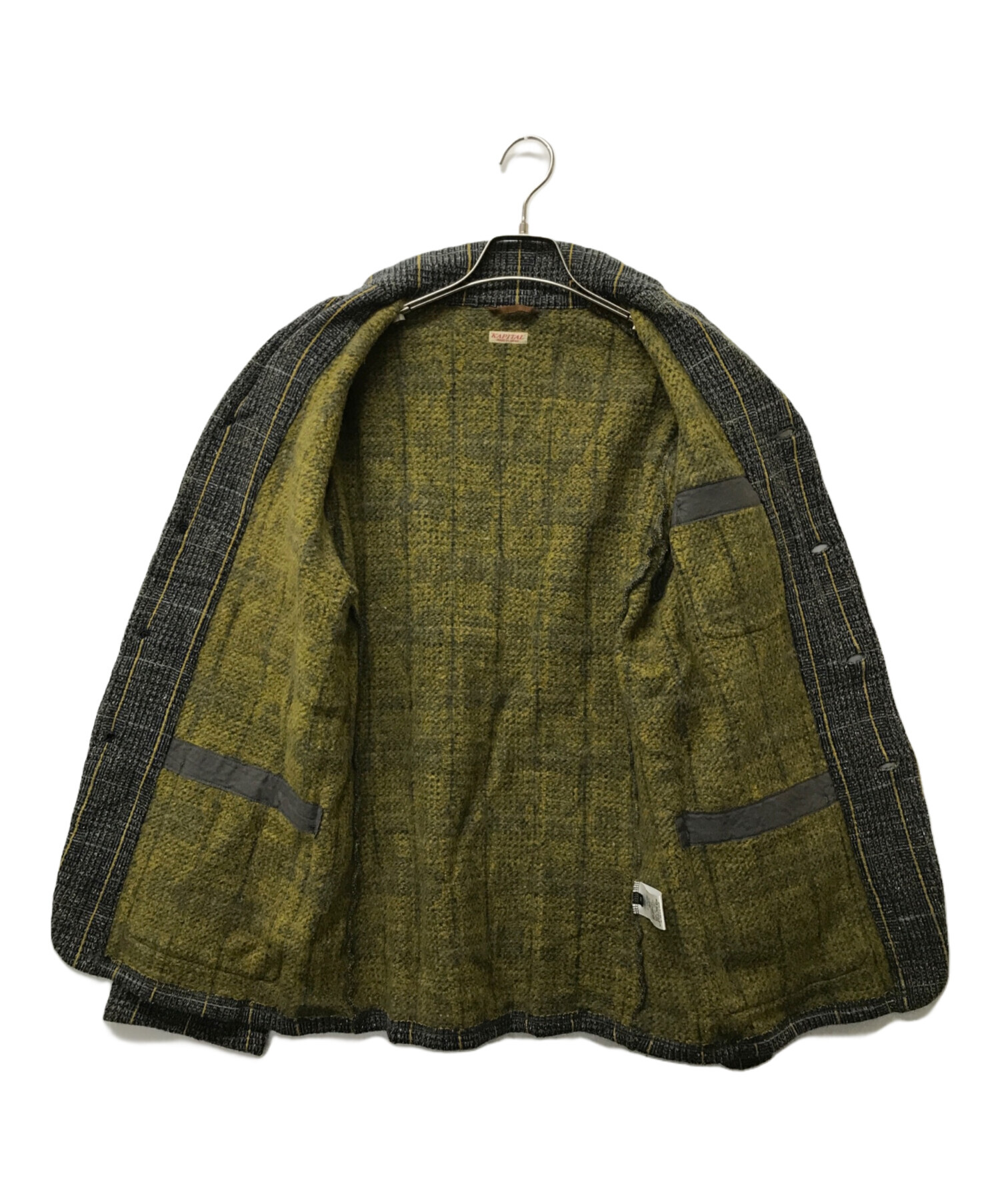 初期 KAPITAL キャピタル 7ボタン テーラードジャケット 黒 1 S KAPITAL キャピタル テーラードジャケット 初期 KAPITAL キャピタル 7