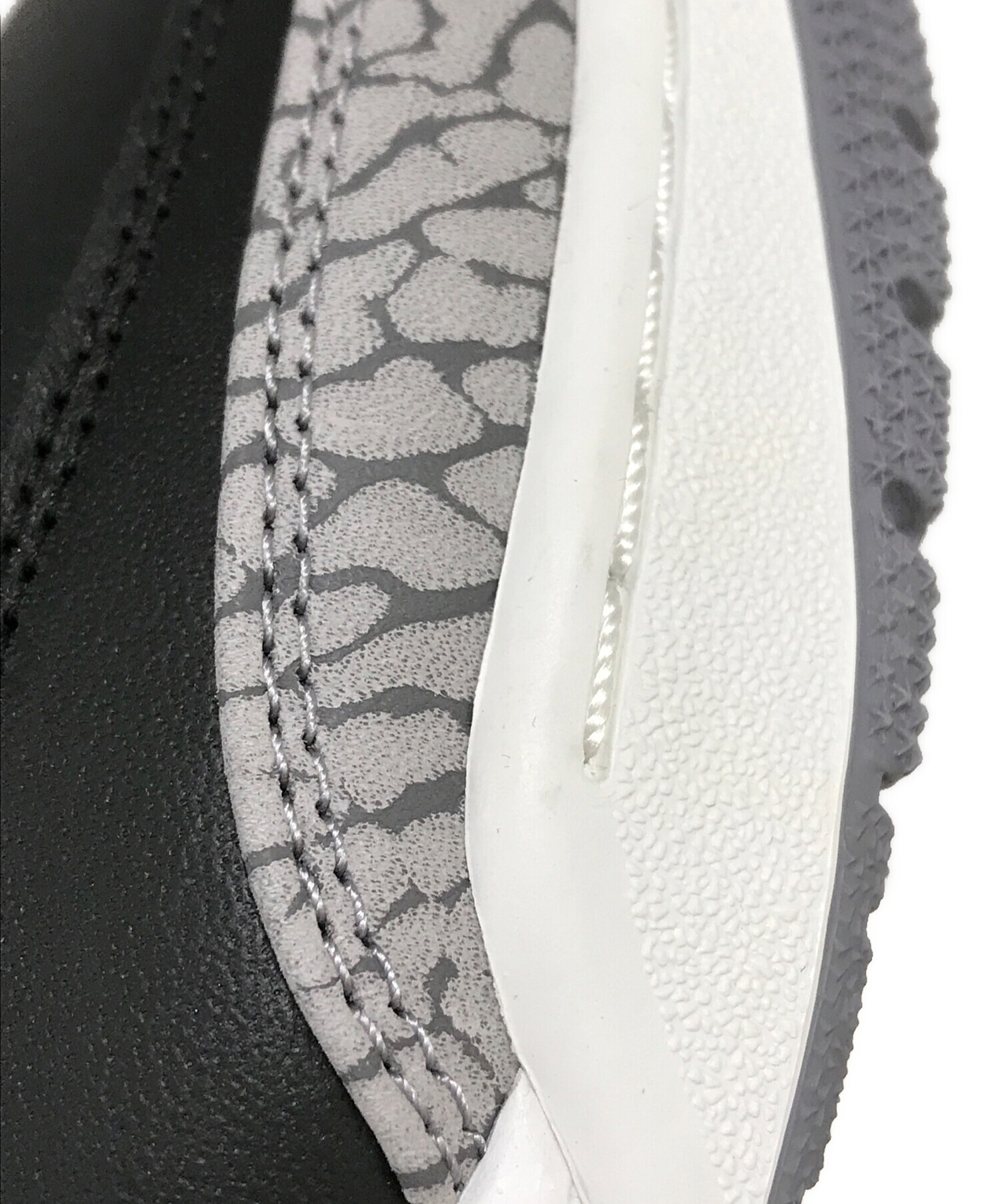 未使用 NIKE ナイキ エアジョーダン 3 レトロ ブラックセメント 27.5 中古・古着通販】NIKE (ナイキ) エアジョーダン3 レトロ 