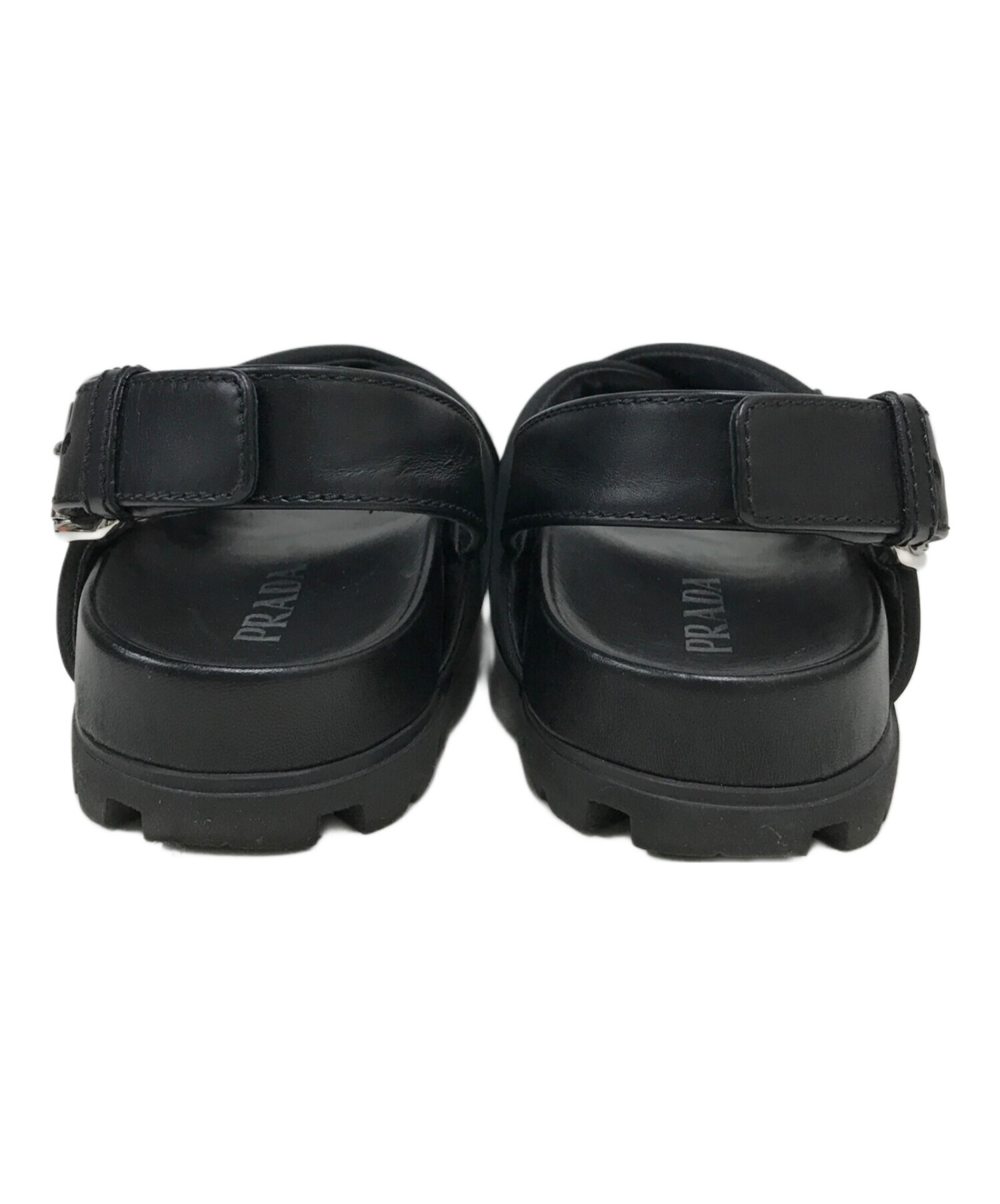 中古・古着通販】PRADA (プラダ) レザーナイロンクロスストラップ 