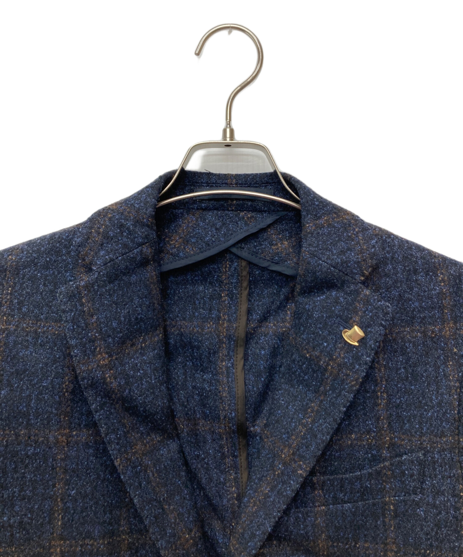 タリアトーレ　tagliatore ネイビー　46サイズ 中古・古着通販】TAGLIATORE (タリアトーレ) 2Bチェックテーラード