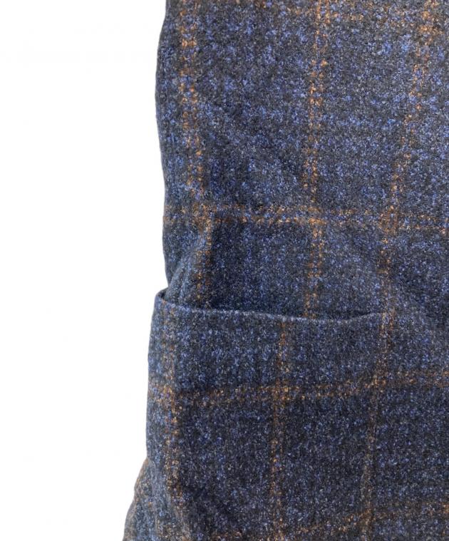 TAGLIATORE チェック柄 テーラードジャケット ネイビー 46サイズ 中古・古着通販】TAGLIATORE (タリアトーレ) 2Bチェックテーラード