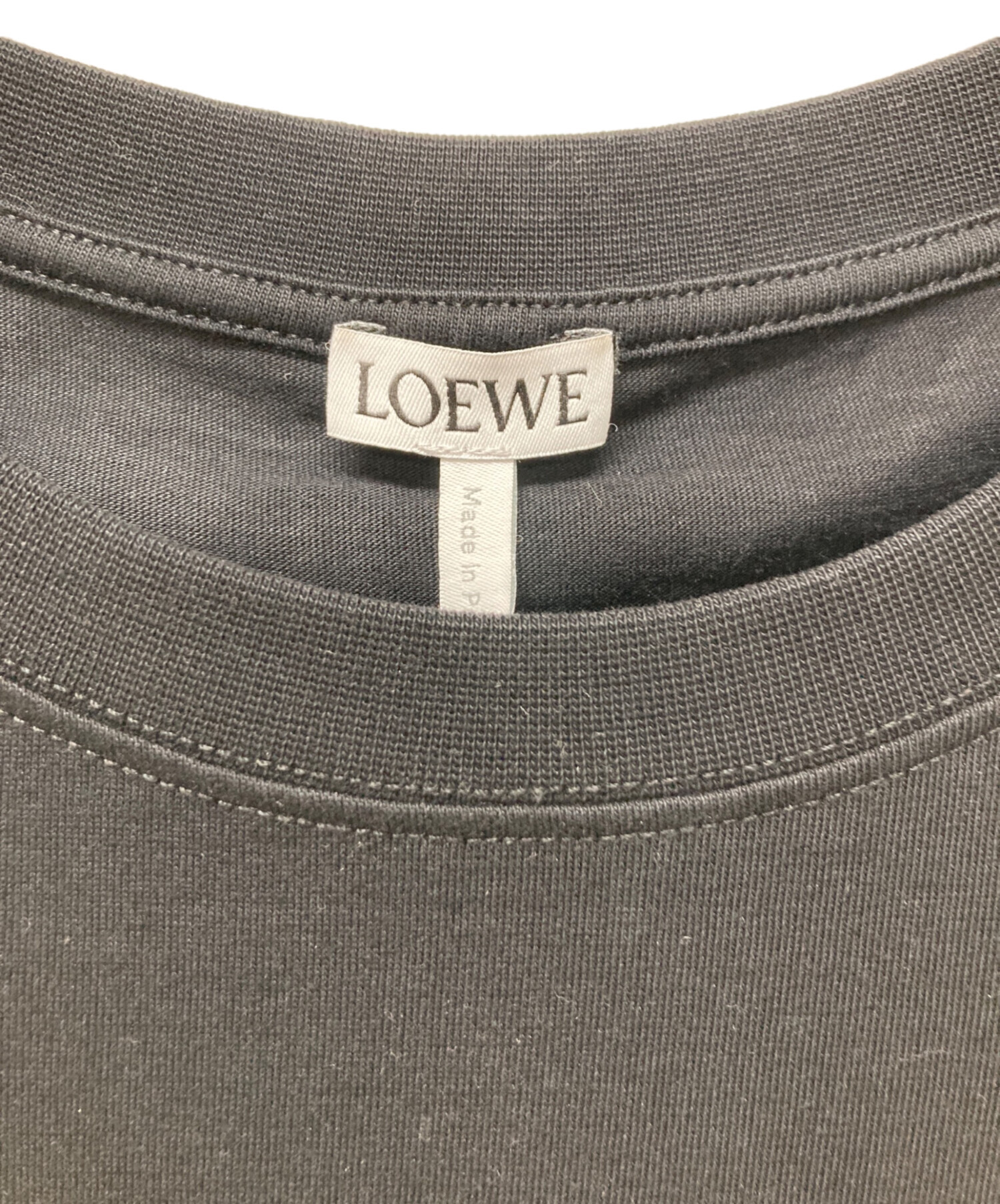 中古・古着通販】LOEWE (ロエベ) リラックスフィットTシャツ ブラック
