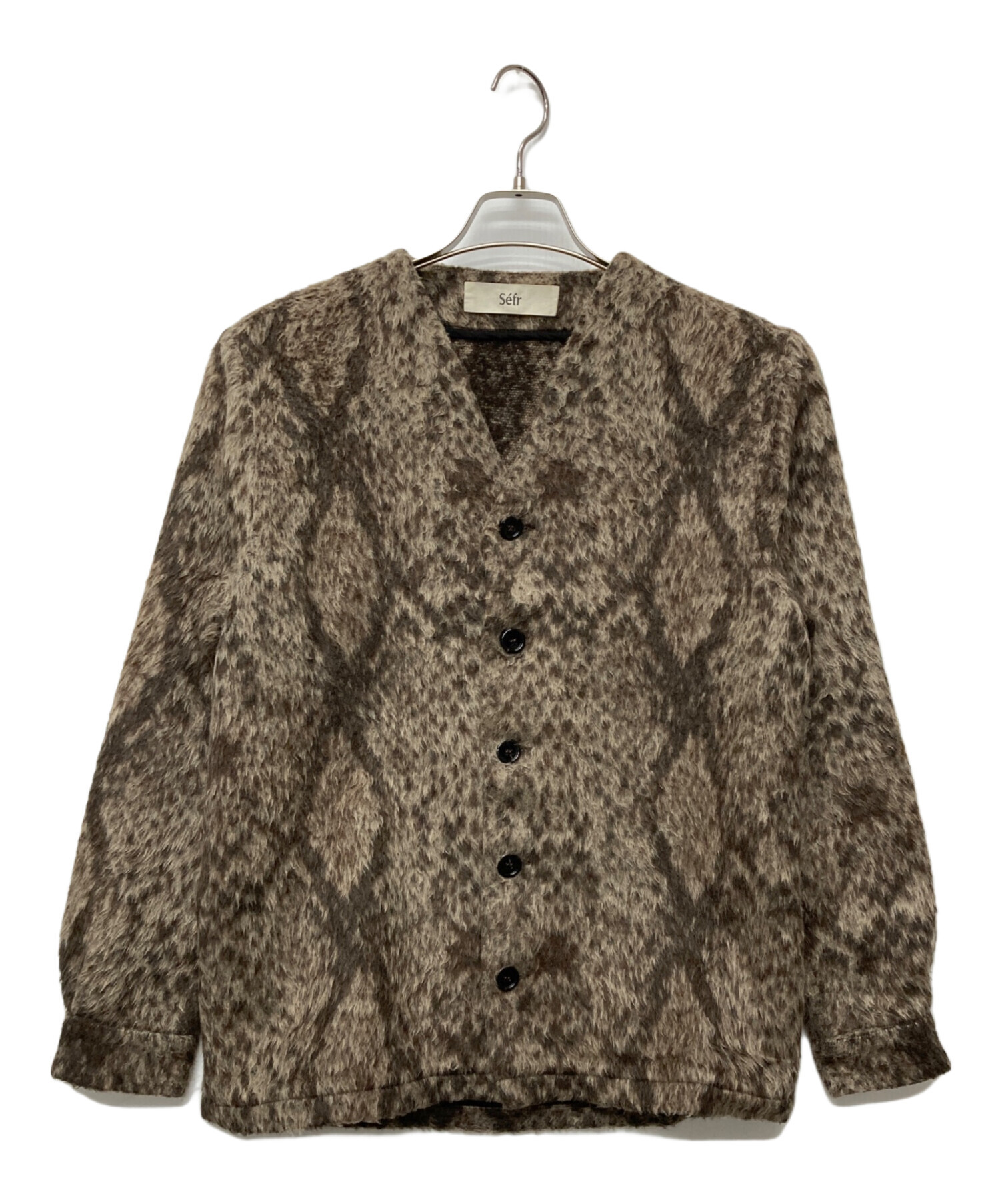 中古・古着通販】Sefr (セファ) シャギーモヘア カーディガン/JURG