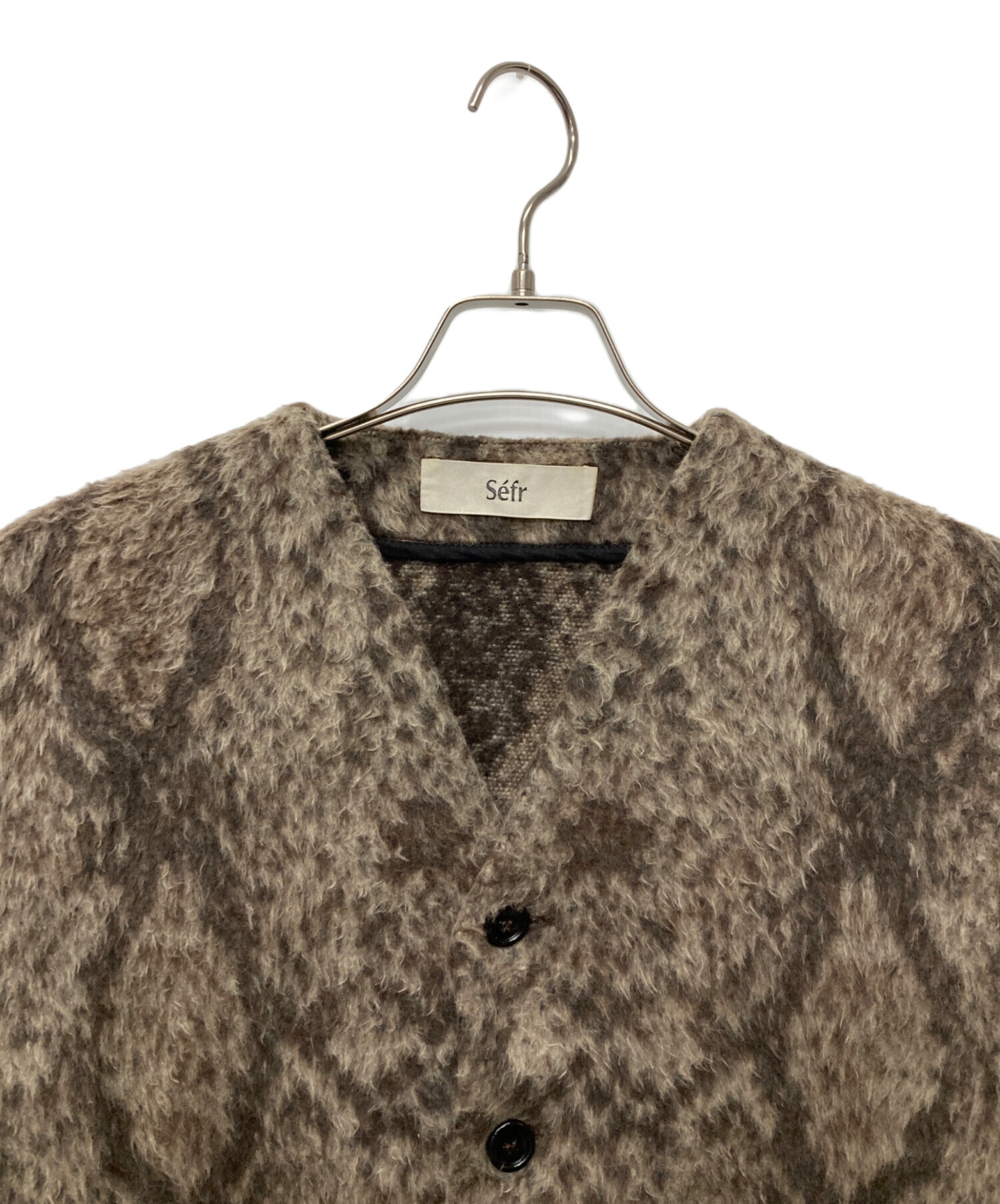 中古・古着通販】Sefr (セファ) シャギーモヘア カーディガン/JURG
