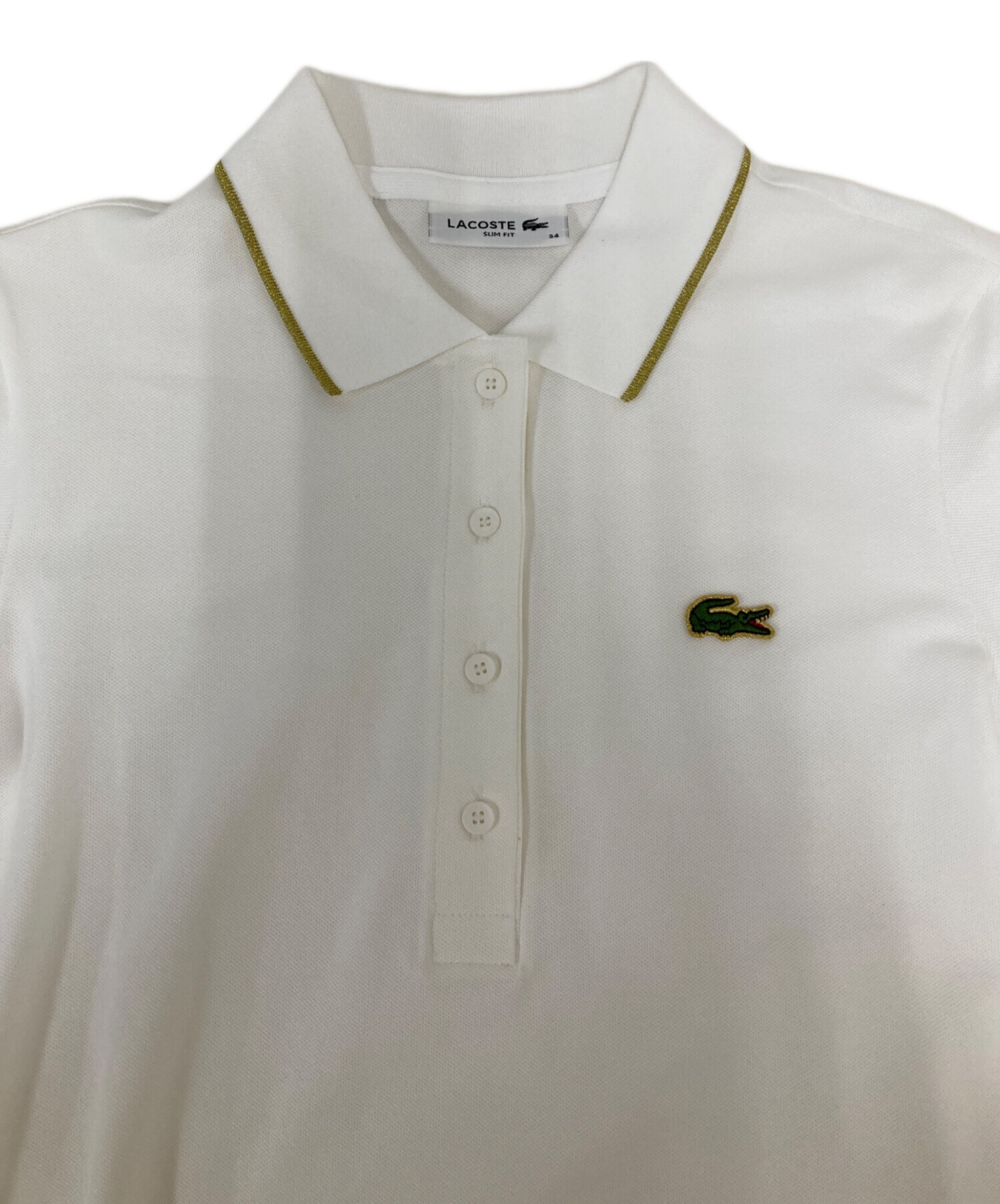 中古・古着通販】LACOSTE (ラコステ) ゴールドステッチポロシャツ