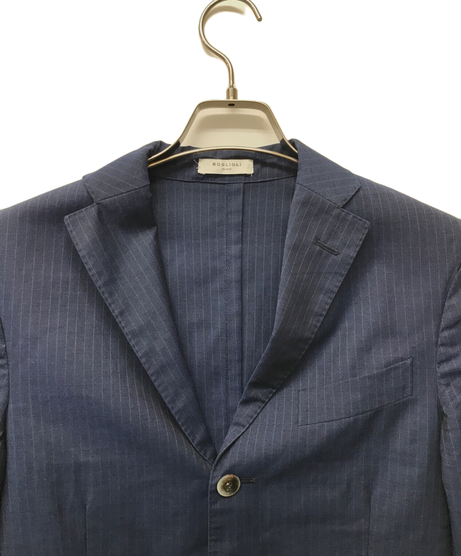 中古・古着通販】BOGLIOLI (ボリオリ) 3Bストライプセットアップスーツ