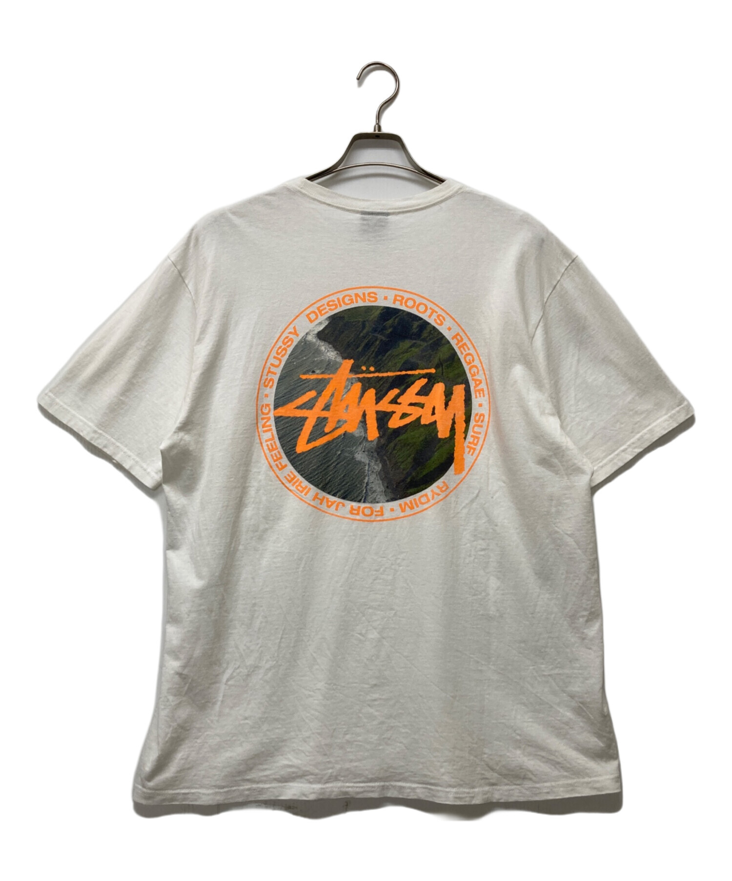 中古・古着通販】stussy (ステューシー) プリントTシャツ ホワイト 
