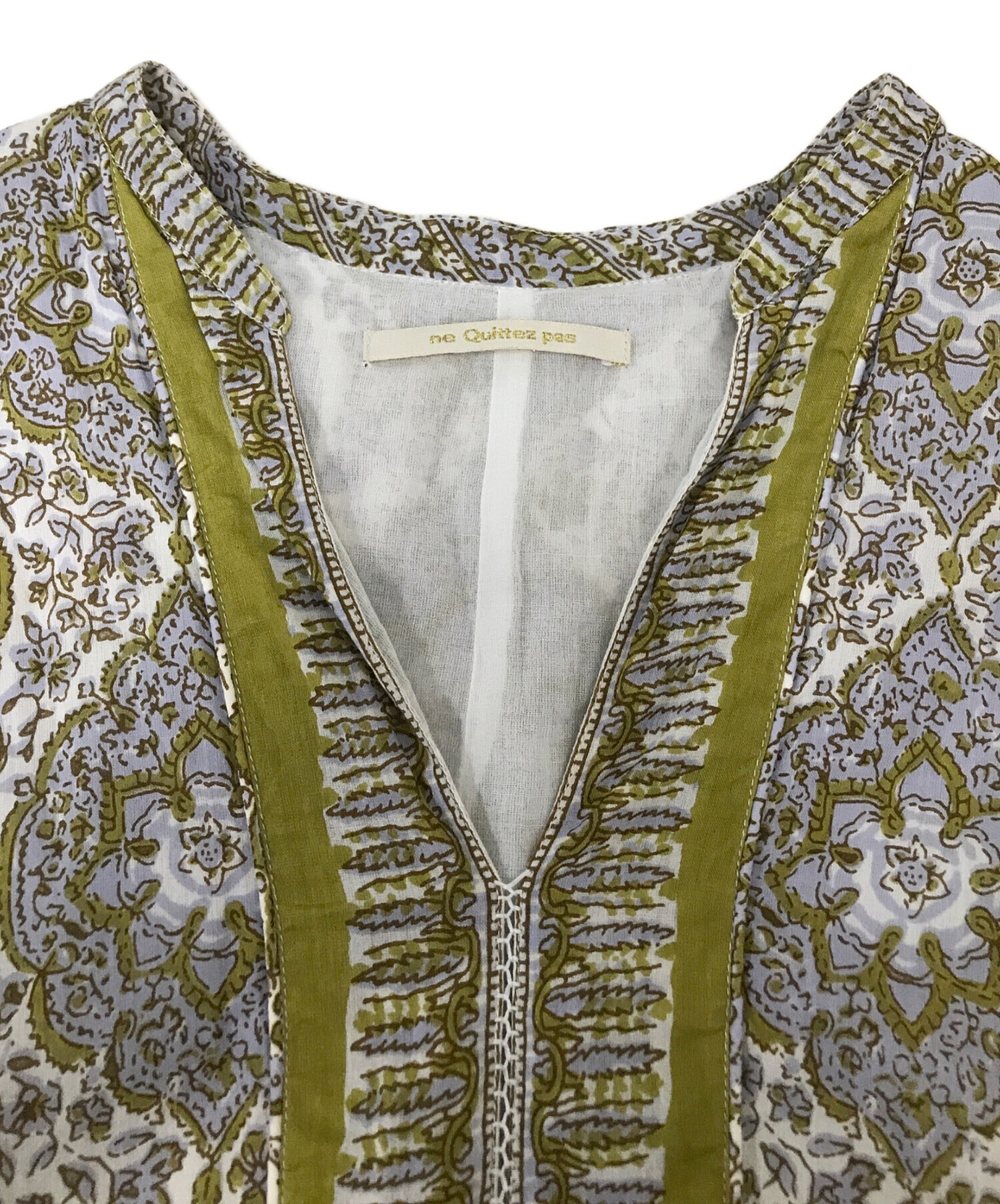 中古・古着通販】ne quittez pas (ヌキテパ) コットンボイル