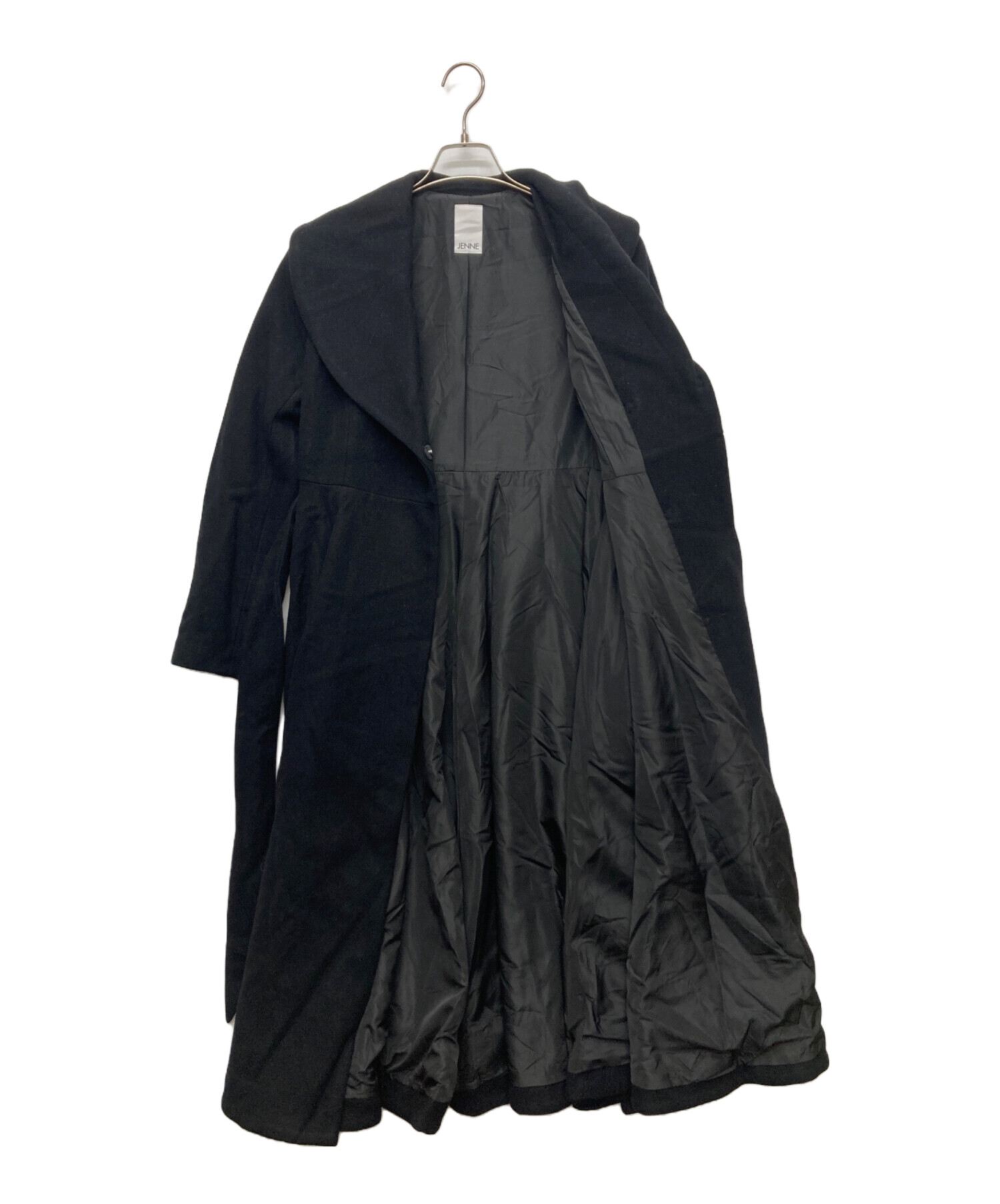 中古・古着通販】JENNE (ジェンヌ) ウールドレスコート ブラック