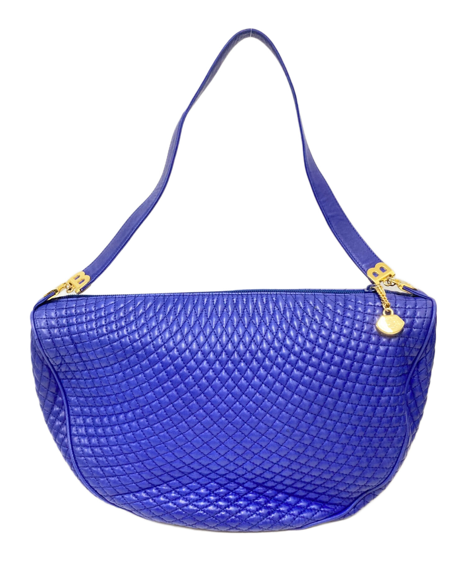 中古・古着通販】BALLY (バリー) レザーワンショルダーバッグ ブルー 