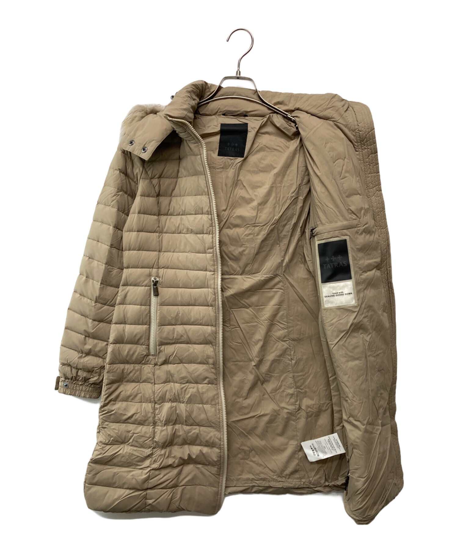 中古・古着通販】TATRAS (タトラス) ダウンコート ベージュ サイズ:01 