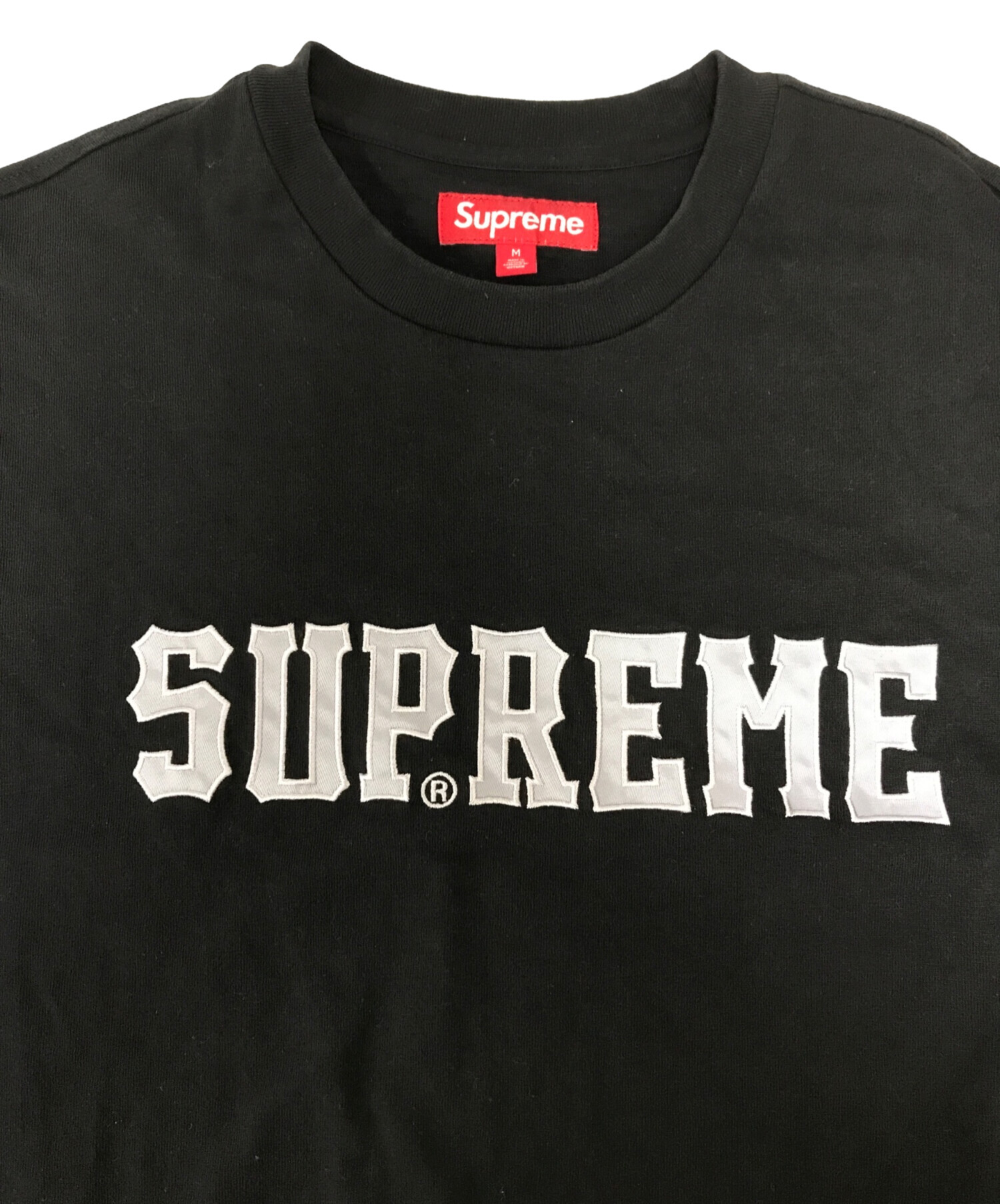 中古・古着通販】Supreme (シュプリーム) Twill Applique Tee ブラック