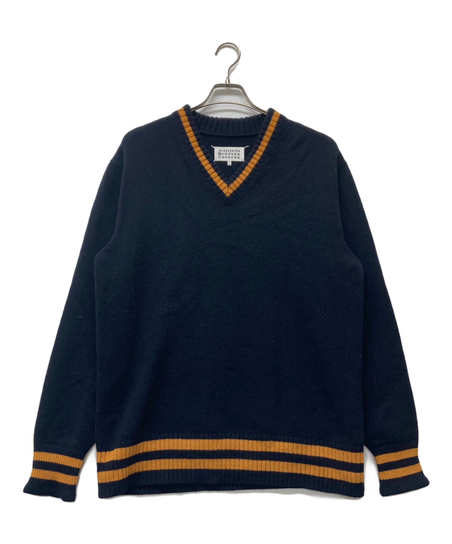 【美品】Maison Margiela メゾンマルジェラ14AW ネイビーニット 楽天市場】Maison Margiela メゾンマルジェラ ウール ニット