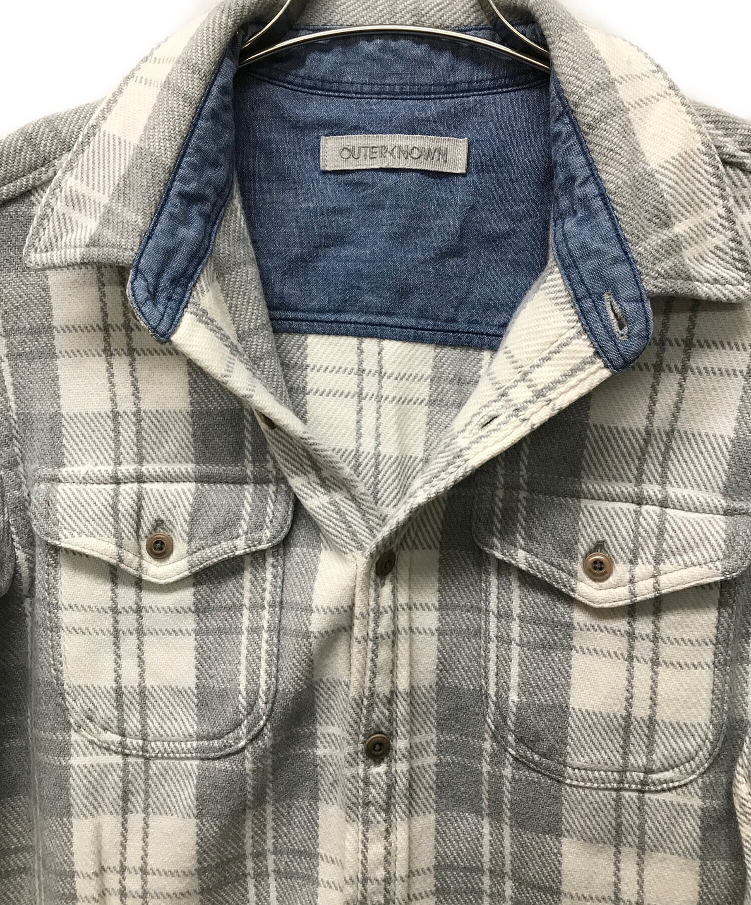 中古・古着通販】OUTERKNOWN (アウターノーン) BLANKET SHIRT コットン