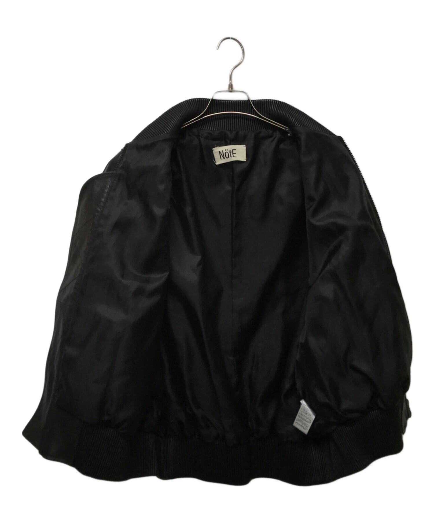 中古・古着通販】NotE (ノート) Balloon Bomber Jacket ブラック