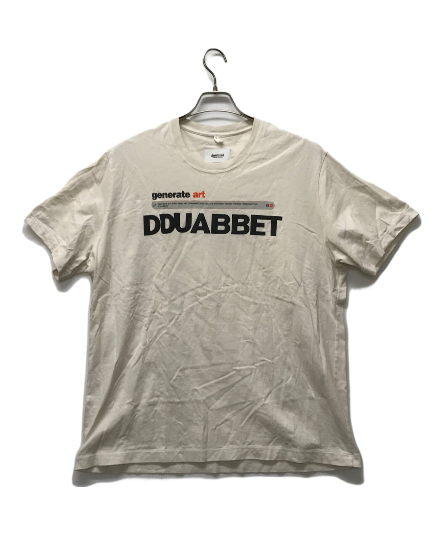 中古・古着通販】doublet (ダブレット) AI-GENERATED DOUBLET LOGO T 