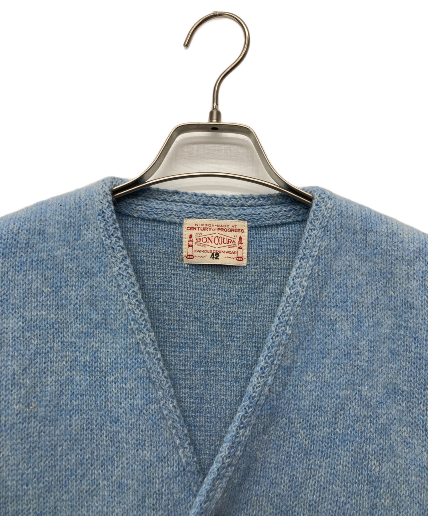 中古・古着通販】BONCOURA (ボンクラ) アルパカカーディガン ブルー