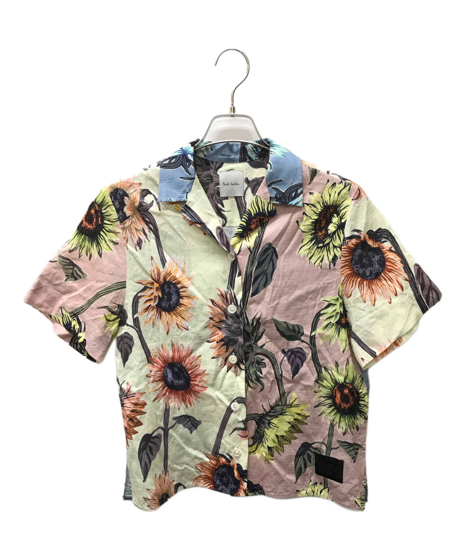 ポールスミス オープンカラーシャツ ひまわり 中古・古着通販】PAUL SMITH (ポールスミス) ひまわり柄半袖シャツ