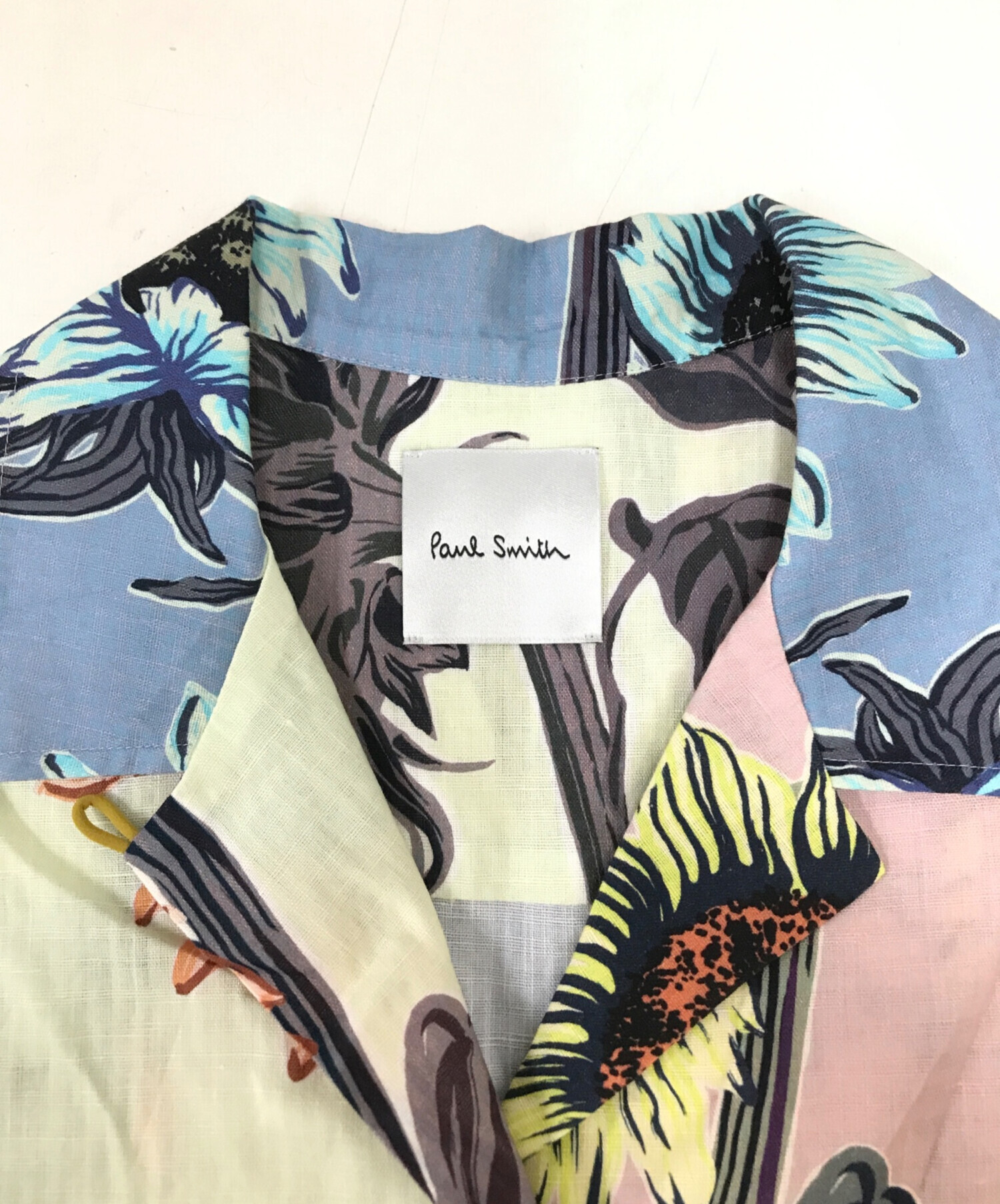 ポールスミス オープンカラーシャツ ひまわり 中古・古着通販】PAUL SMITH (ポールスミス) ひまわり柄半袖シャツ