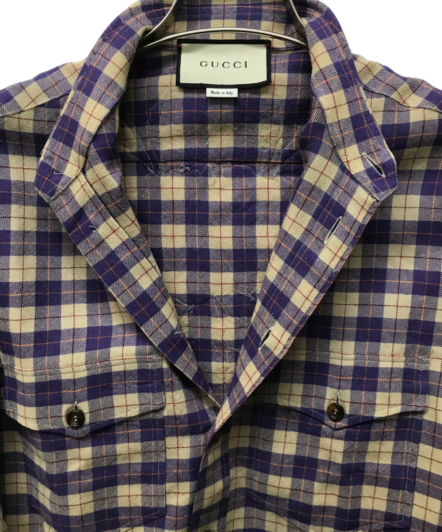 中古・古着通販】GUCCI (グッチ) バックエンブロイダリーフラワー 