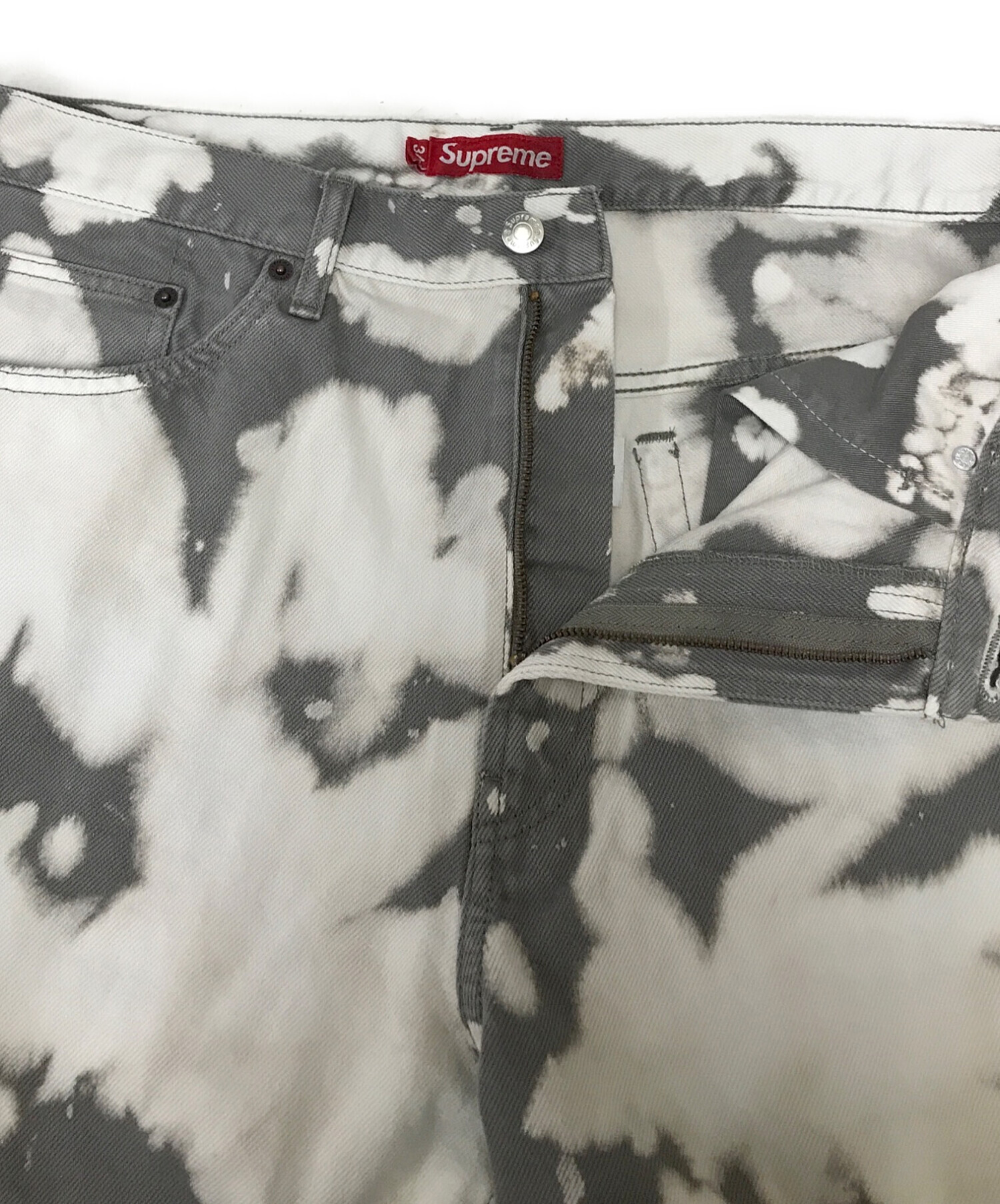 中古・古着通販】Supreme (シュプリーム) Baggy Jean グレー×ホワイト 