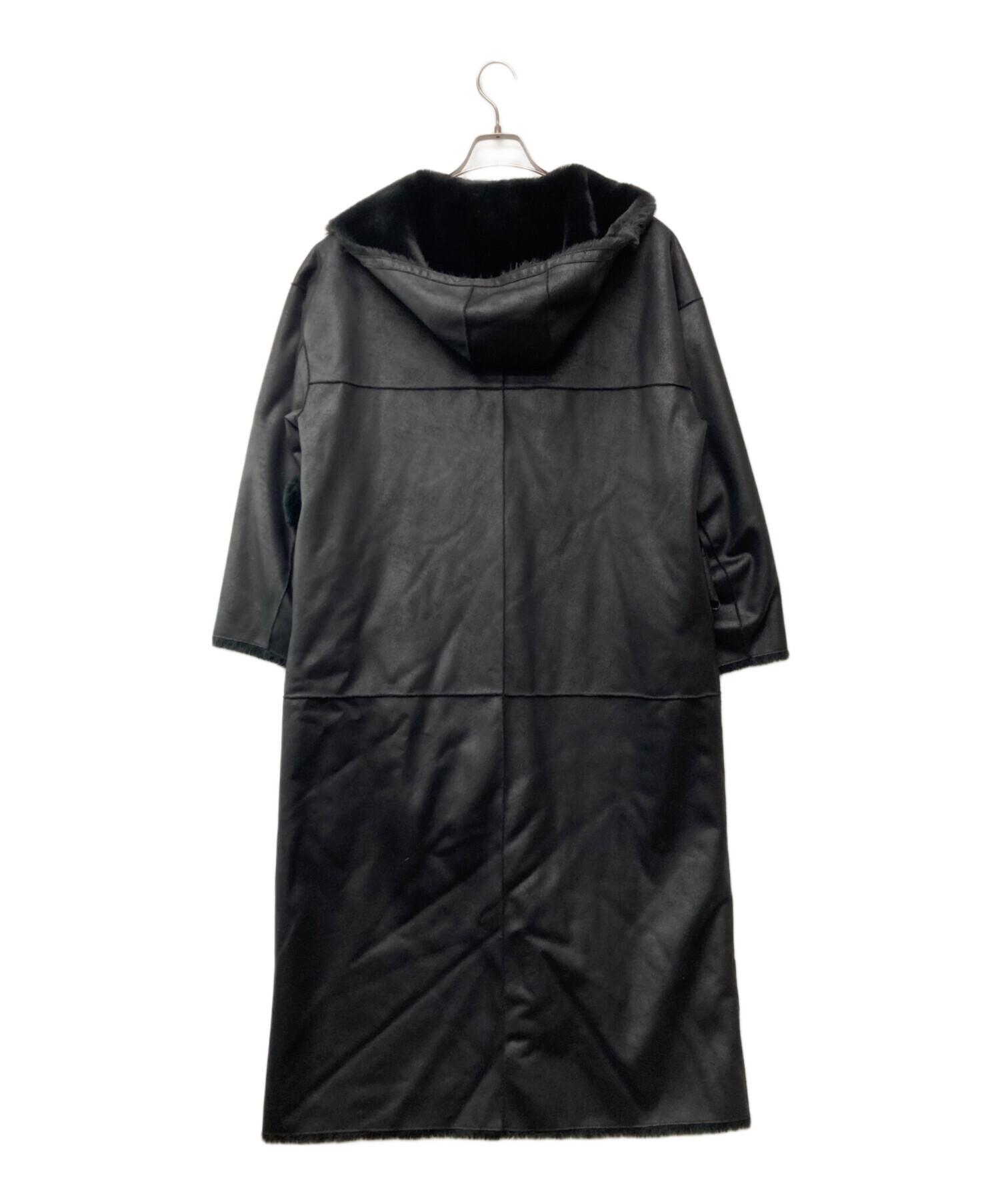 中古・古着通販】Ameri (アメリ) HOOD REVERSIBLE FAKE FUR COAT