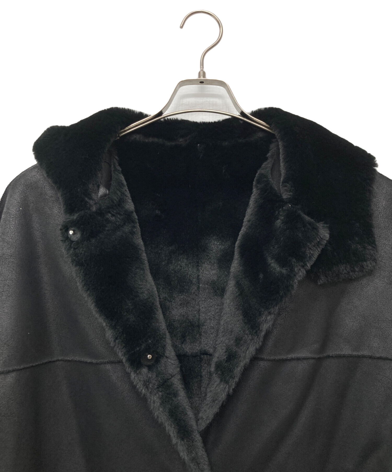 中古・古着通販】Ameri (アメリ) HOOD REVERSIBLE FAKE FUR COAT