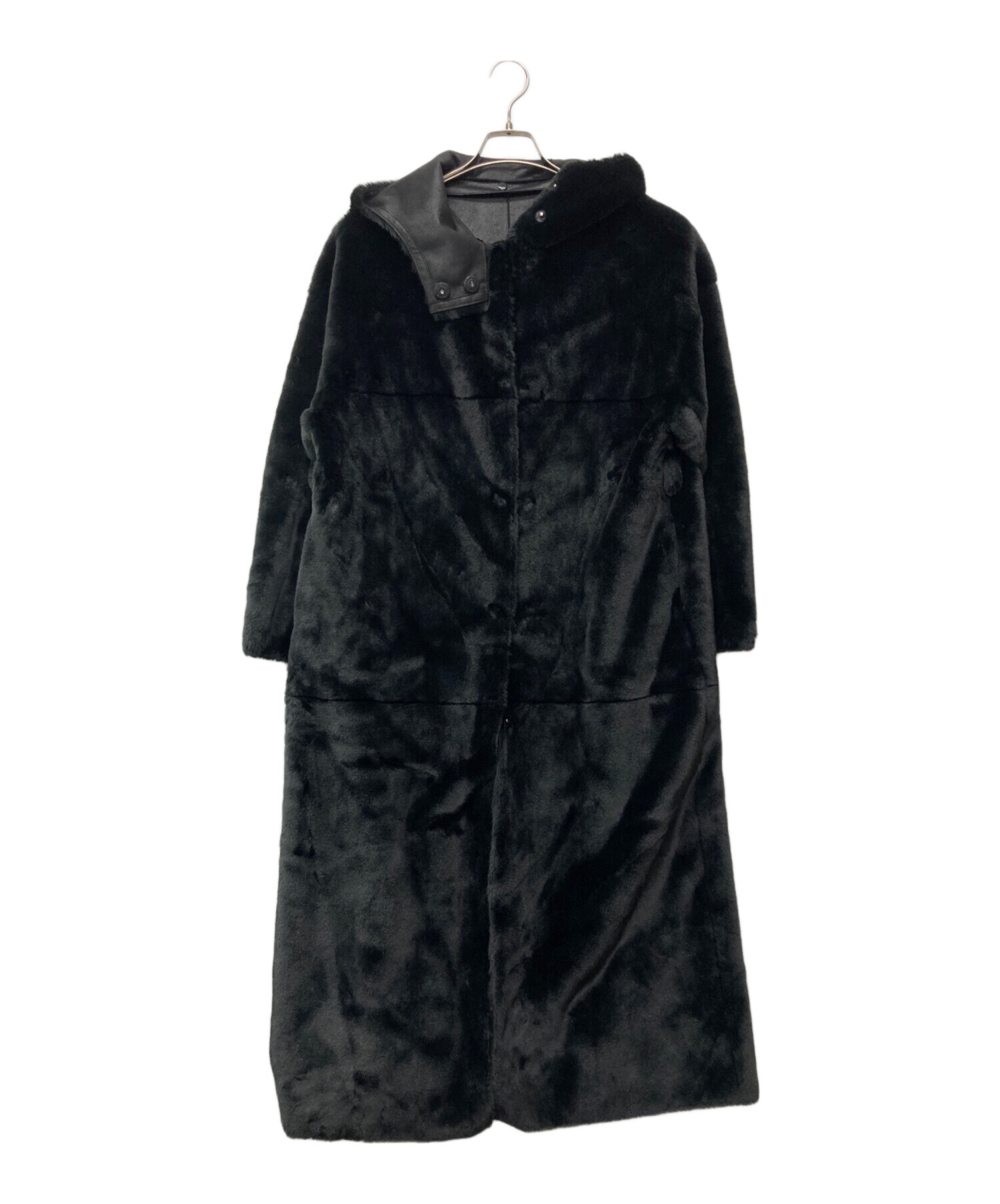 中古・古着通販】Ameri (アメリ) HOOD REVERSIBLE FAKE FUR COAT