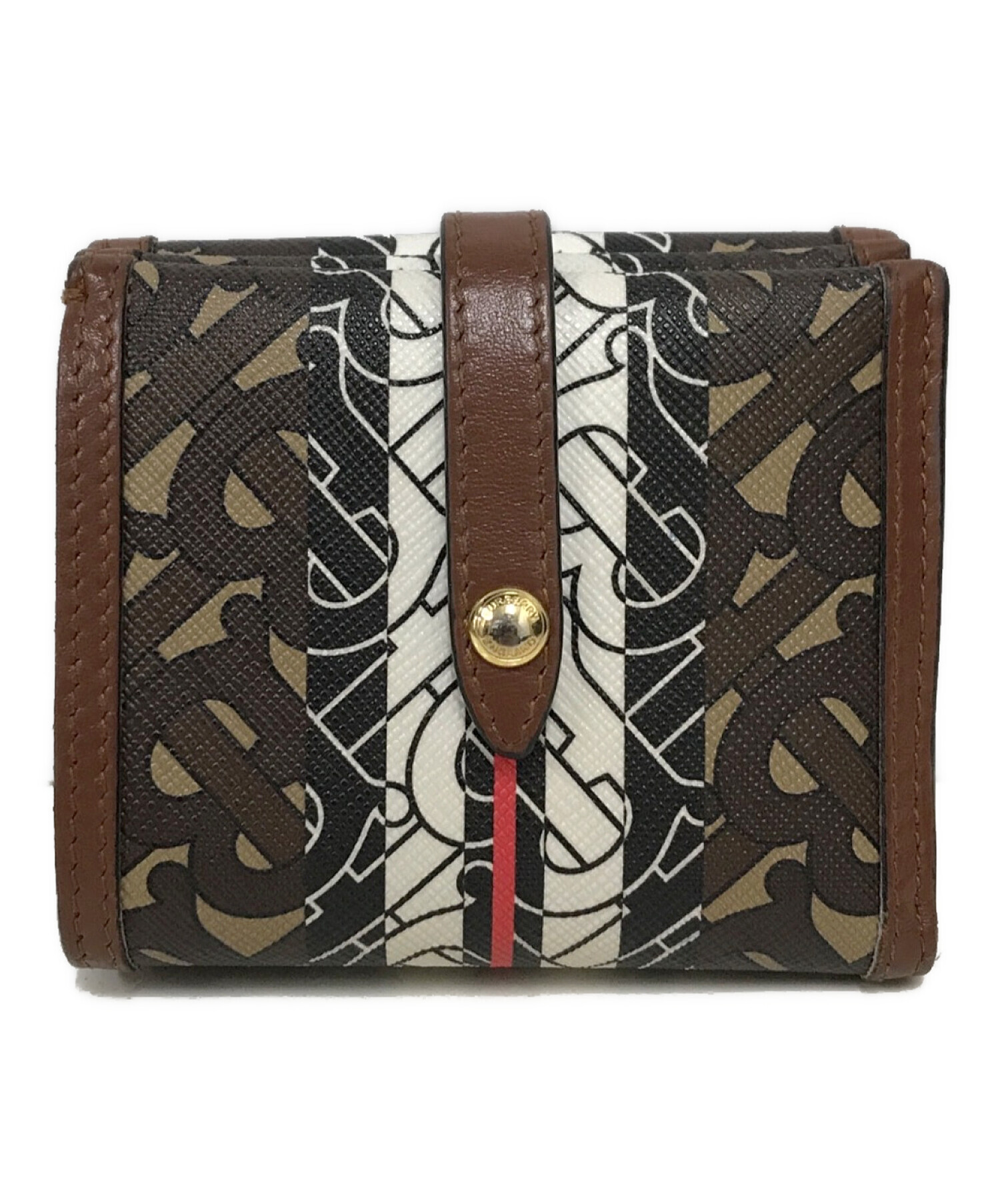 中古・古着通販】BURBERRY (バーバリー) 3つ折り財布 ブラウン