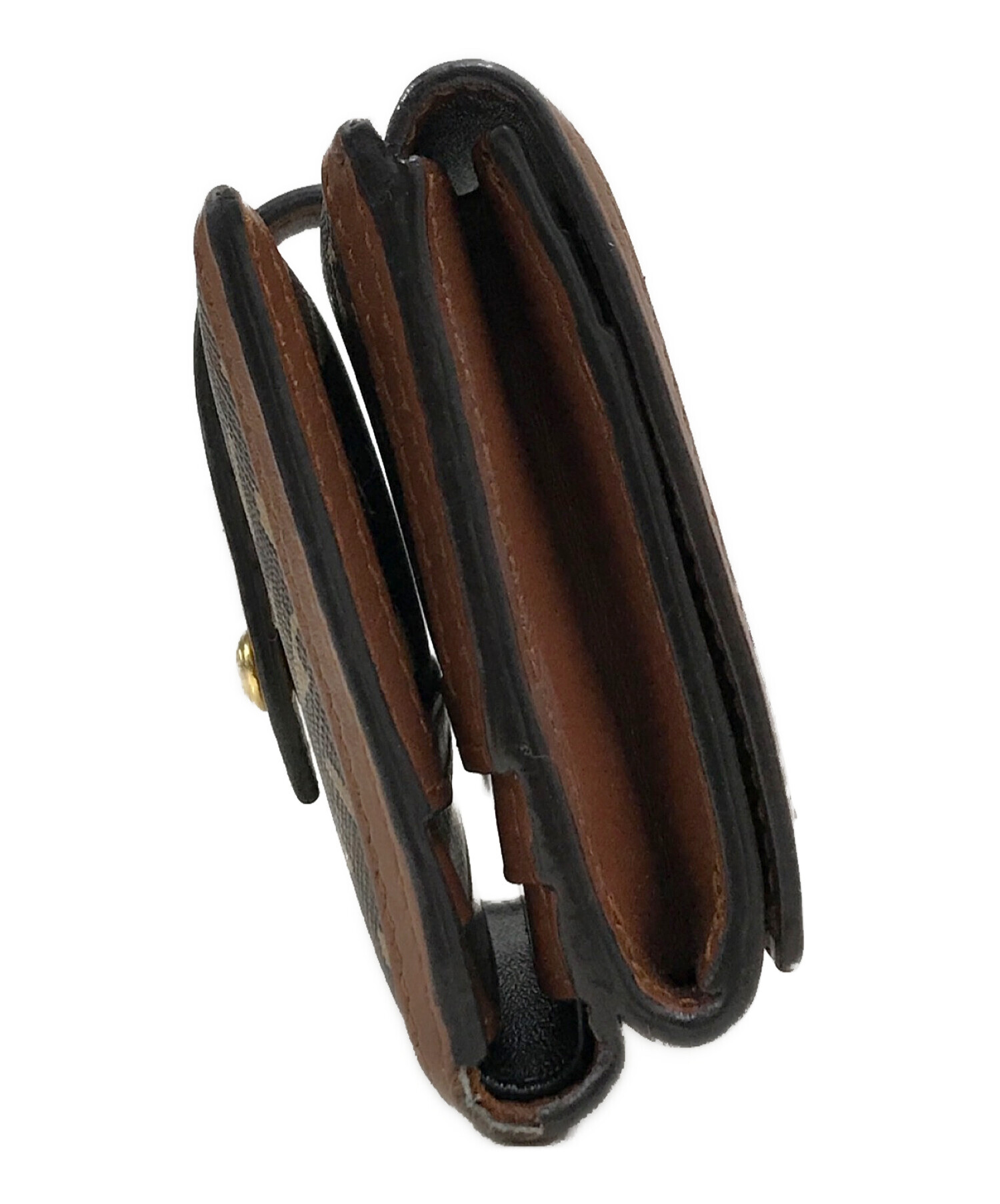 中古・古着通販】BURBERRY (バーバリー) 3つ折り財布 ブラウン