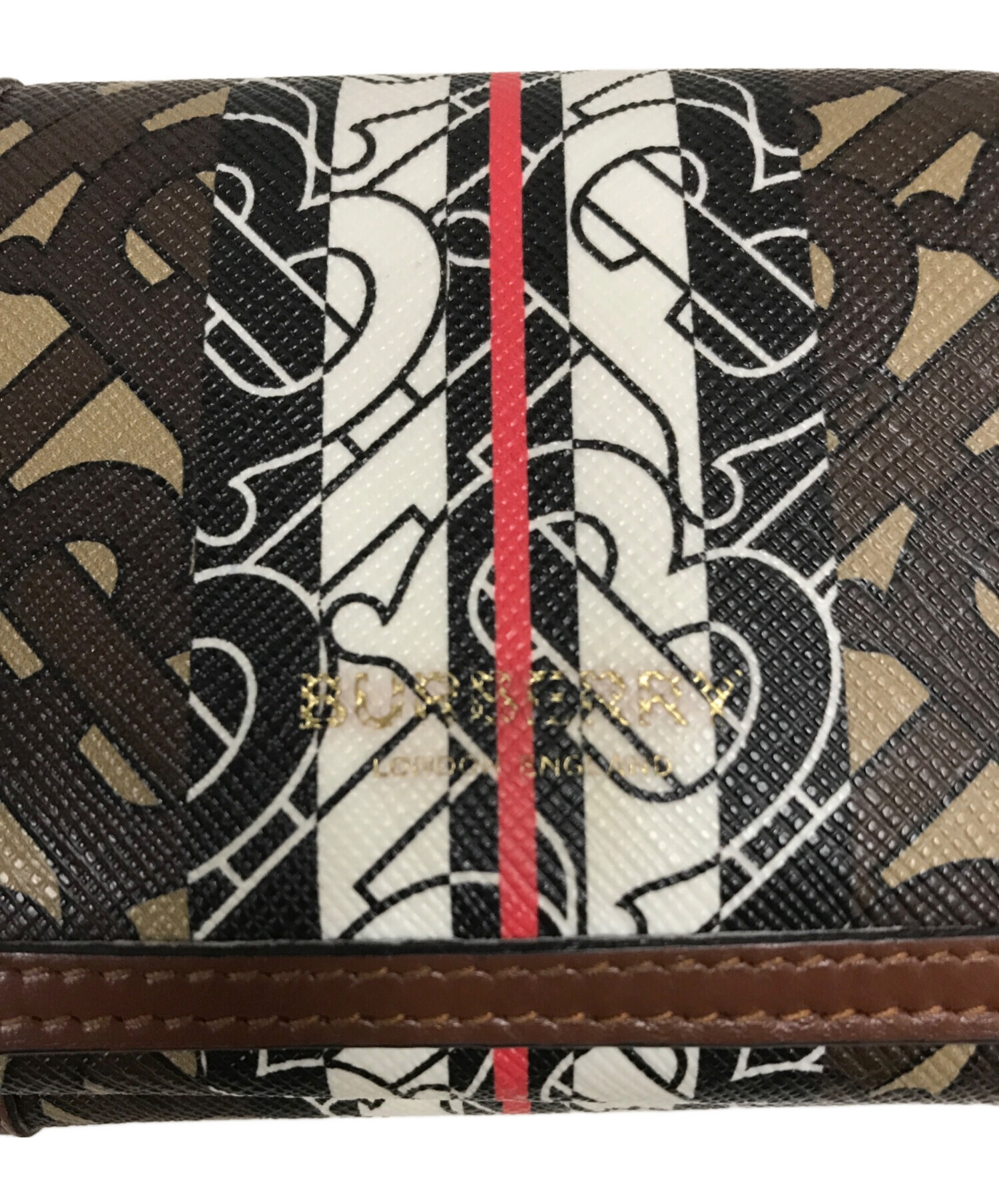中古・古着通販】BURBERRY (バーバリー) 3つ折り財布 ブラウン
