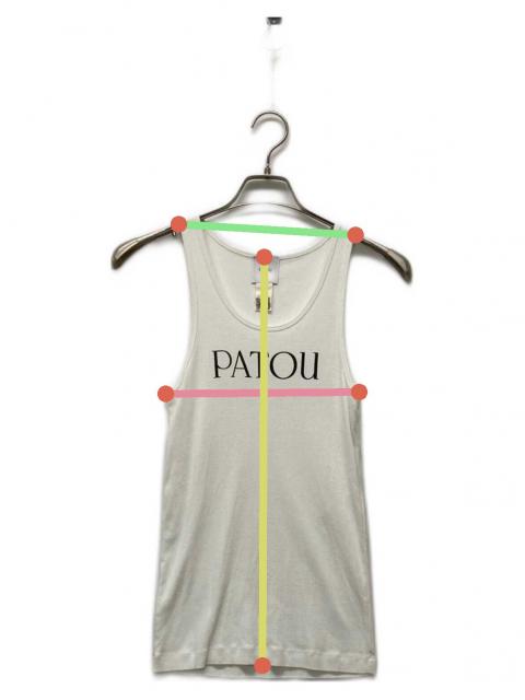 中古・古着通販】Patou (パトゥ) ロゴプリントタンクトップ ホワイト