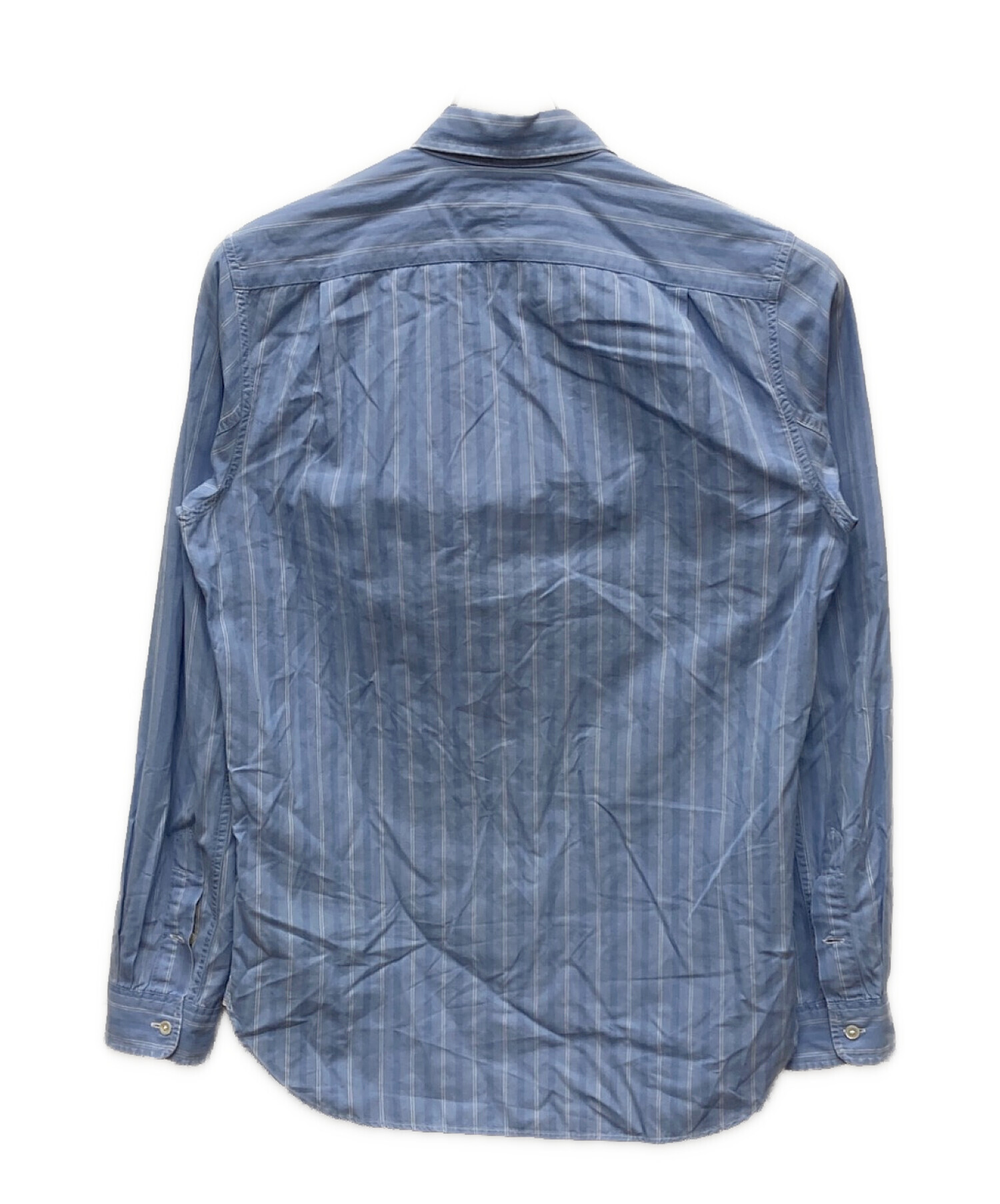 中古・古着通販】RRL (ダブルアールエル) ストライプシャツ ブルー