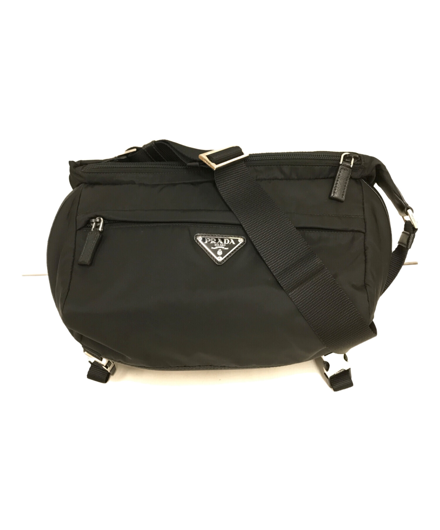 中古・古着通販】PRADA (プラダ) Re-Nylon xサフィアーノレザー 