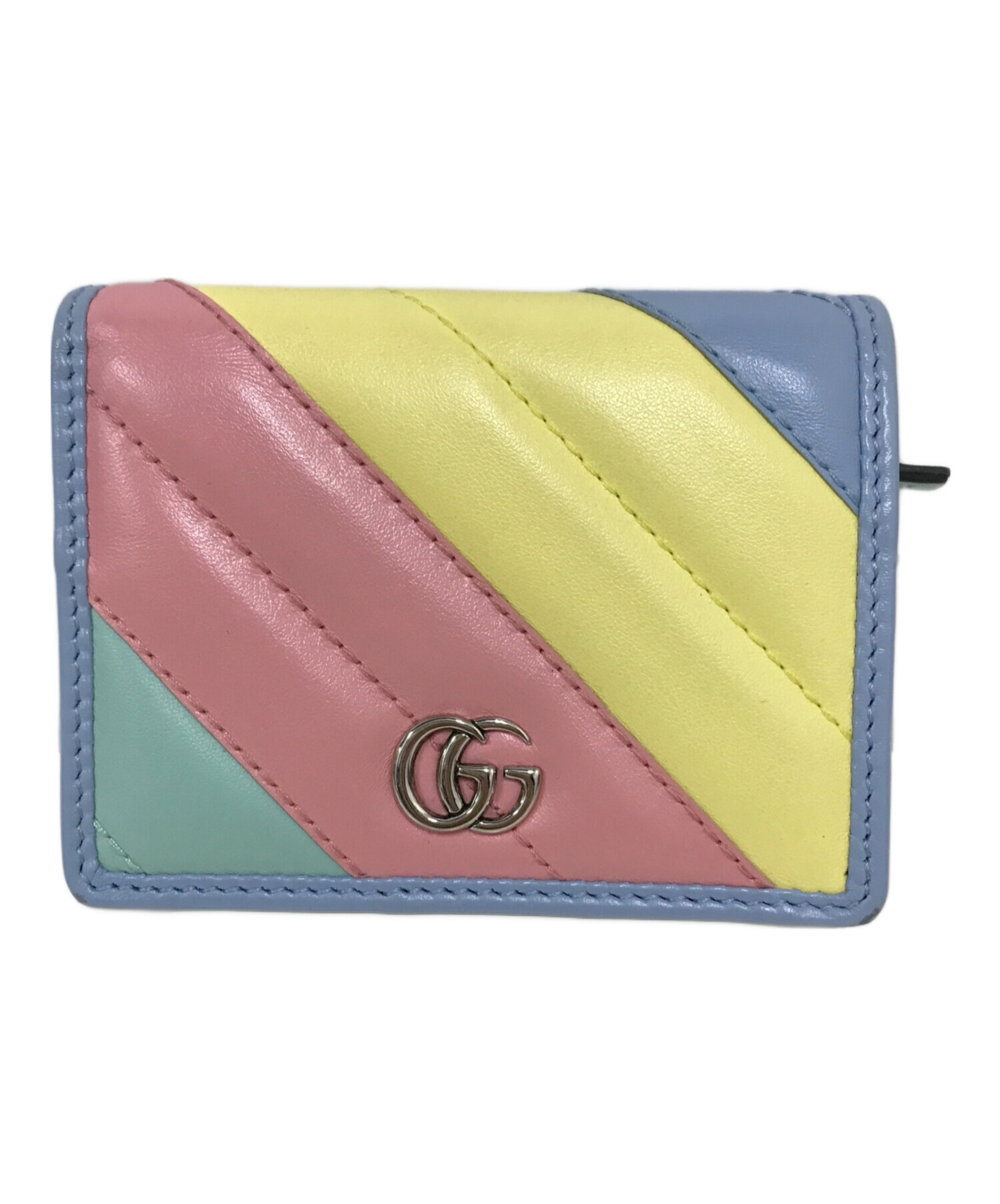 中古・古着通販】GUCCI (グッチ) ダブルG ミニウォレット マルチカラー 