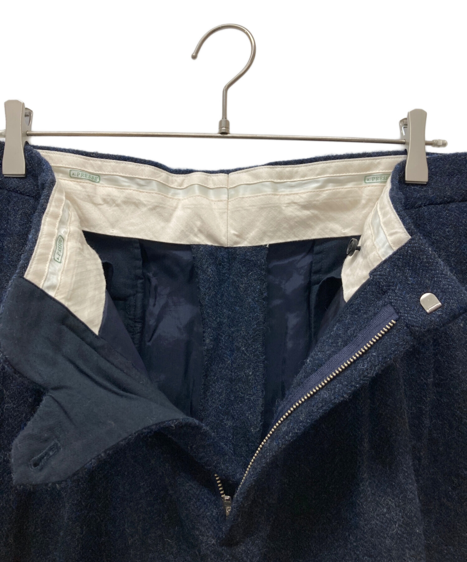 中古・古着通販】A.PRESSE (アプレッセ) Tweed Two Tuck Trousers