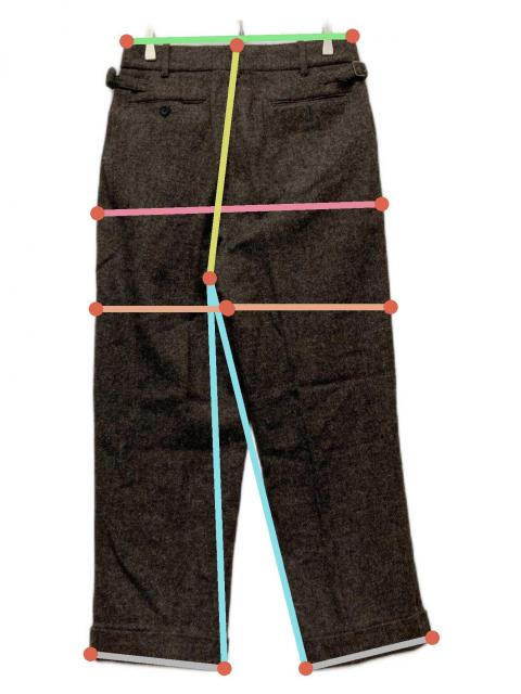 中古・古着通販】A.PRESSE (アプレッセ) Tweed Two Tack Trousers