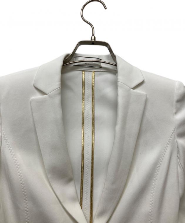 897/440/795 3点新品 ベイジ LUIZA / テーラードジャケット L-size】LUIZA / ノーカラージャケット / BEIGE, | ファッション