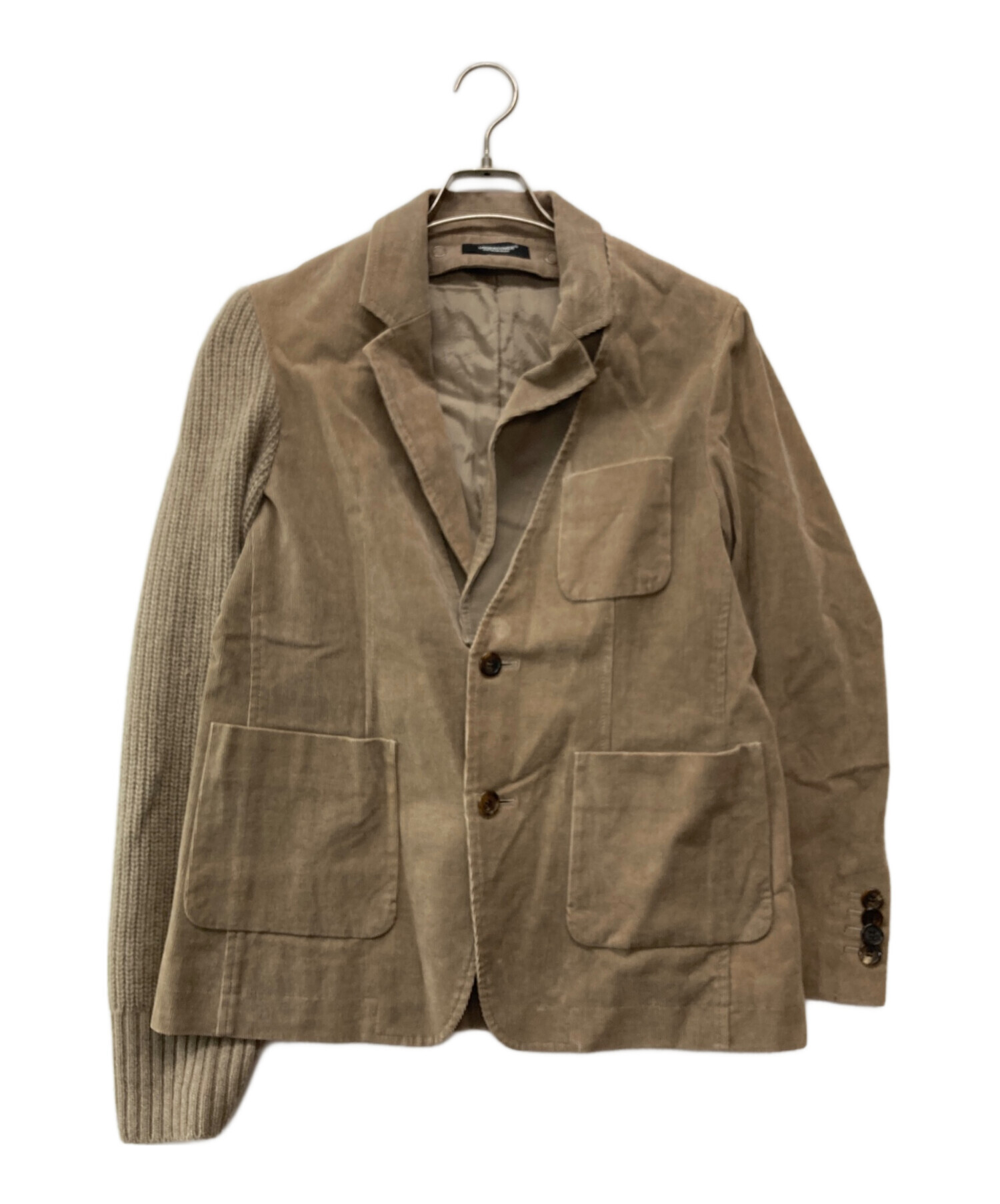 中古・古着通販】UNDERCOVER (アンダーカバー) ニット切替コーデュロイ 