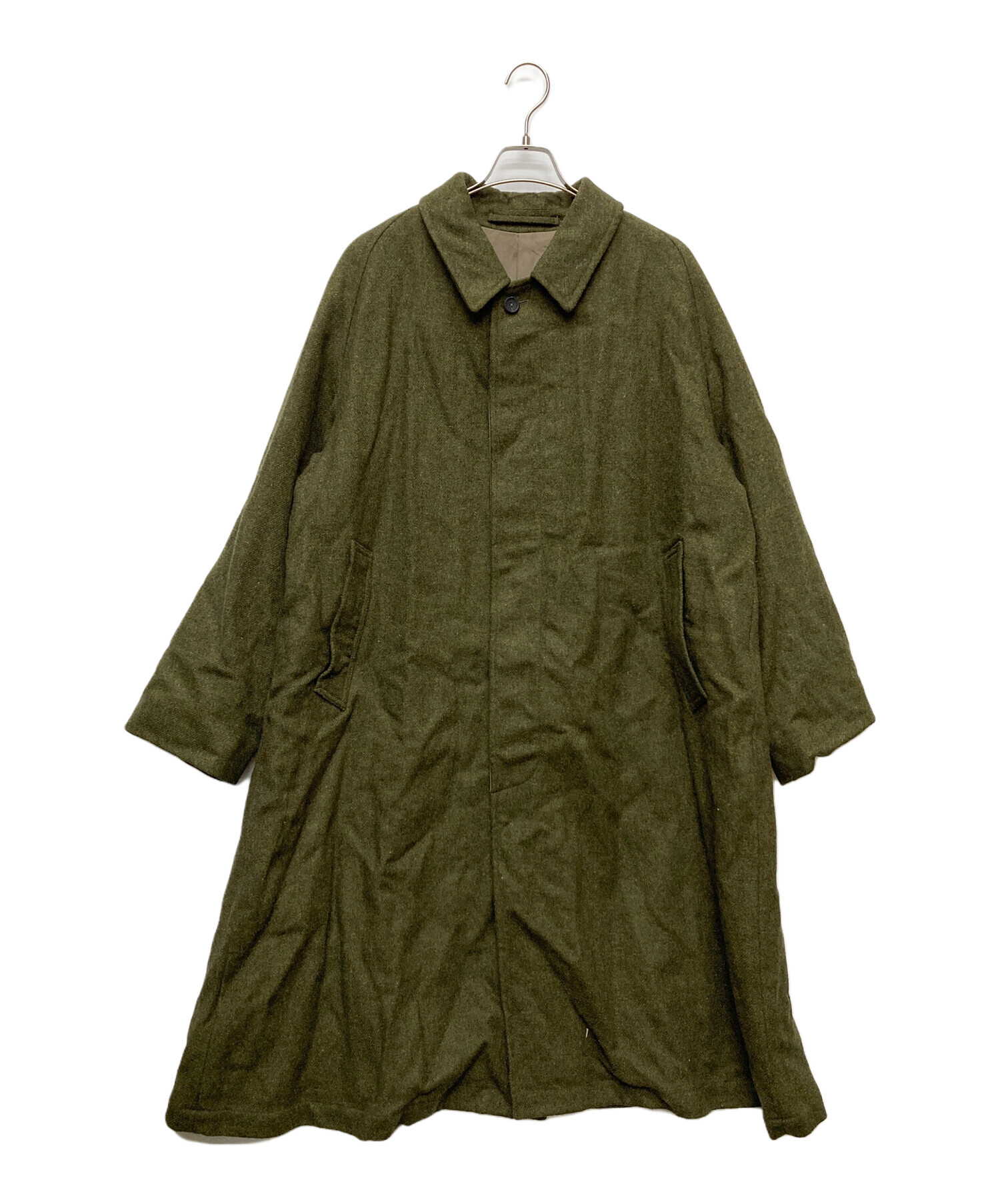 中古・古着通販】A.PRESSE (アプレッセ) Tweed Balmacaan Coat/22AAP
