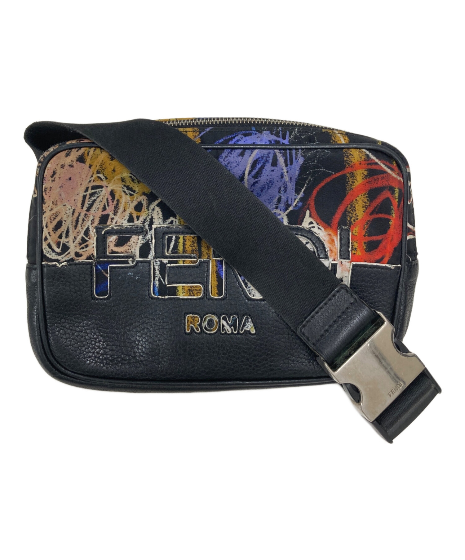 中古・古着通販】FENDI (フェンディ) ナイロンレザー切替ショルダー