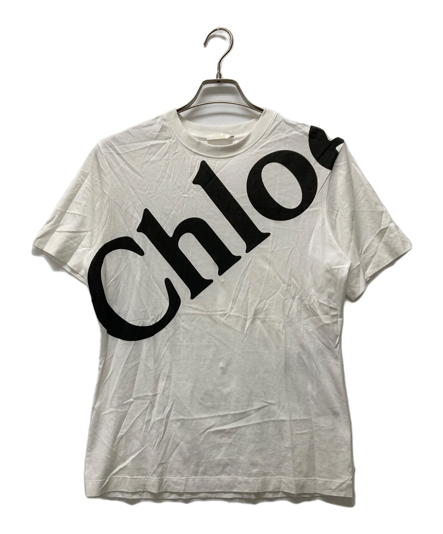 中古・古着通販】Chloe (クロエ) プリントTシャツ ホワイト サイズ:XS 