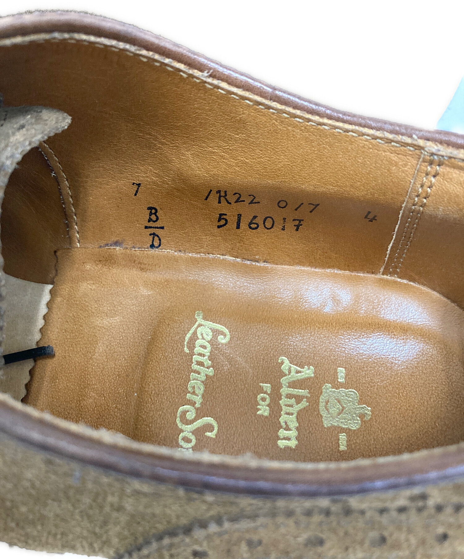 中古・古着通販】ALDEN (オールデン) LEATHER SOUL (レザーソール 