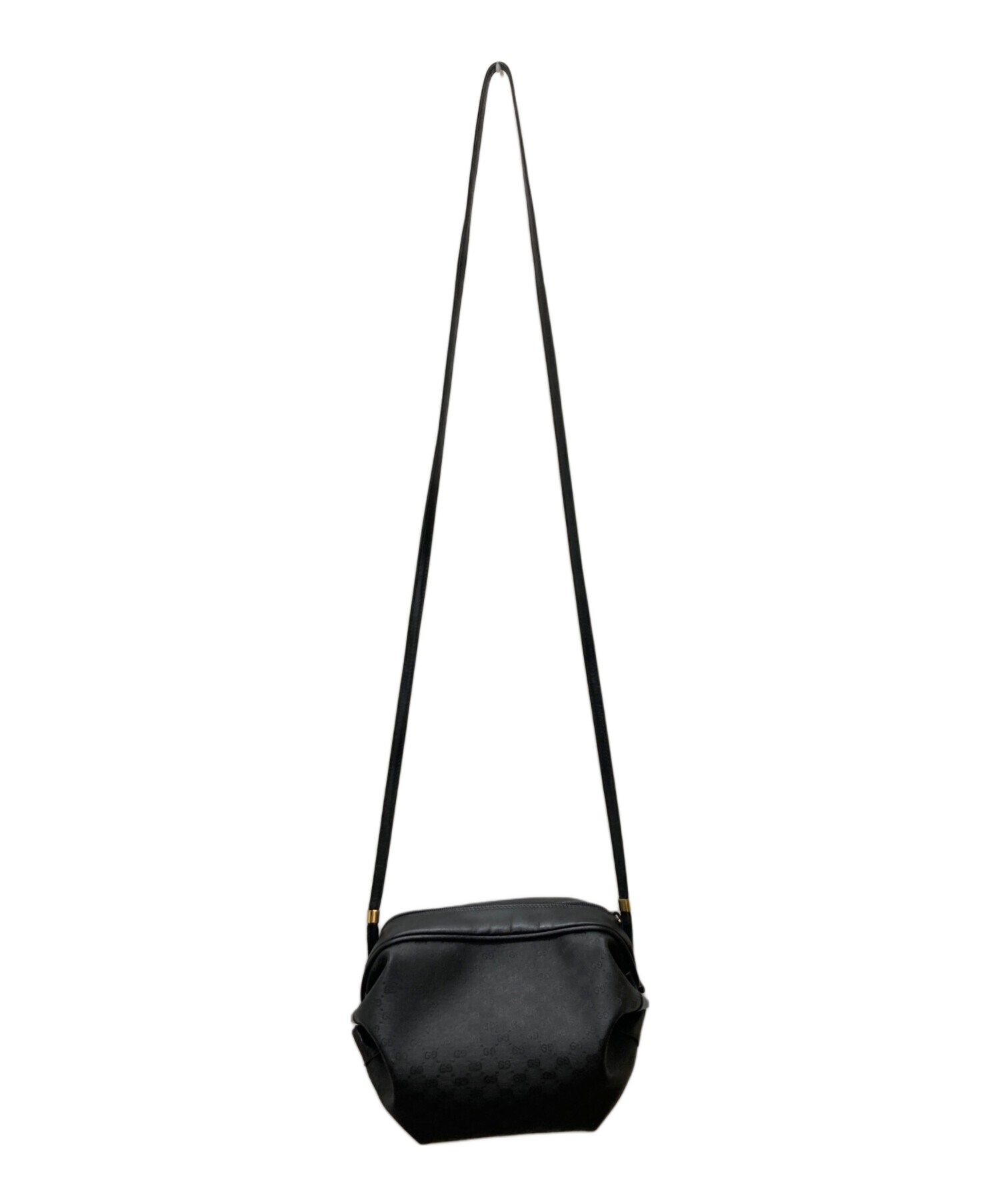 GUCCI GGロゴ ショルダーバッグ ホワイト/ブラック